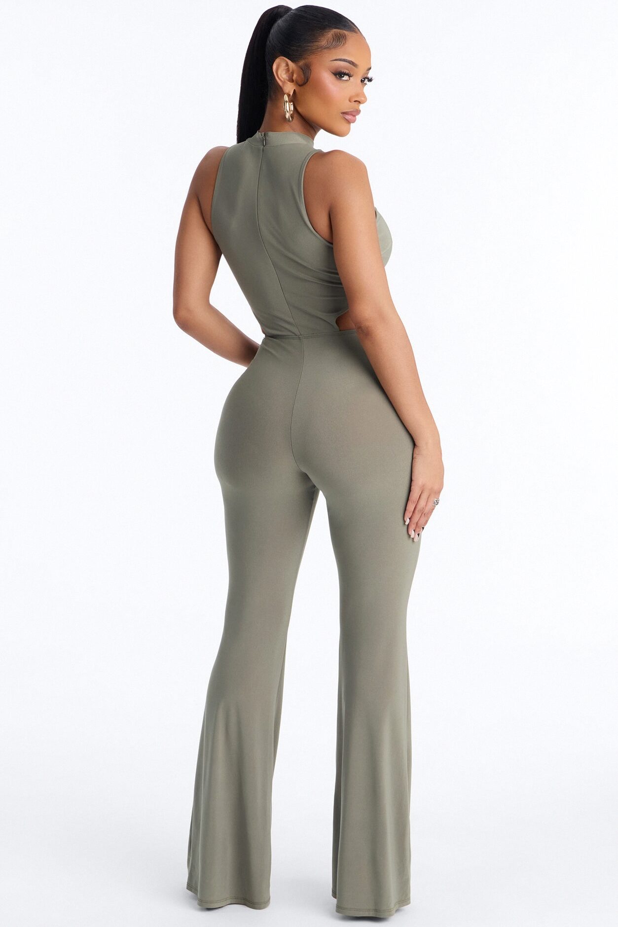 Afterhours Aura Cutout Jumpsuit - Olive
