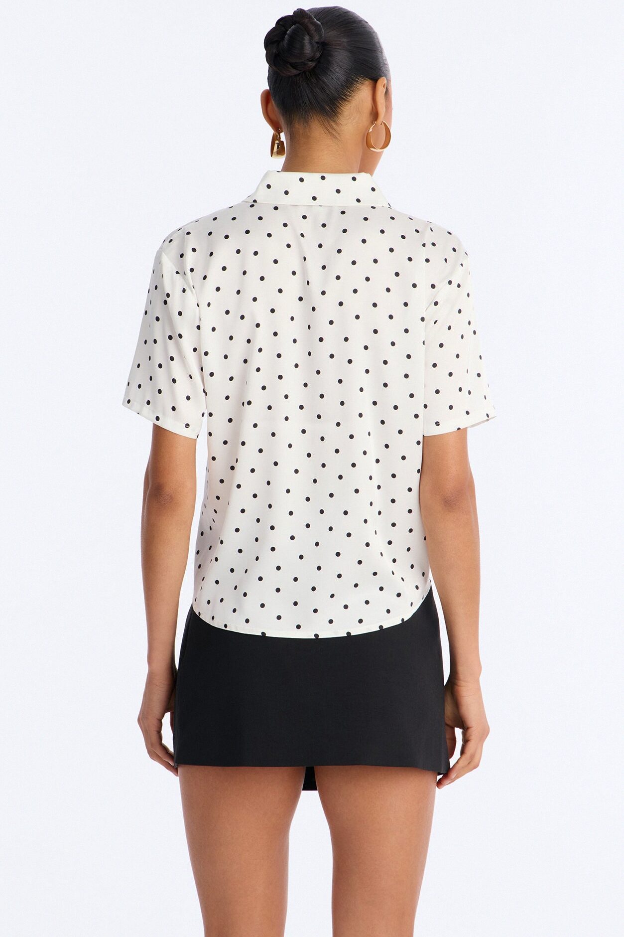 Whimsy Polka Dot Shirt - Ivory/combo