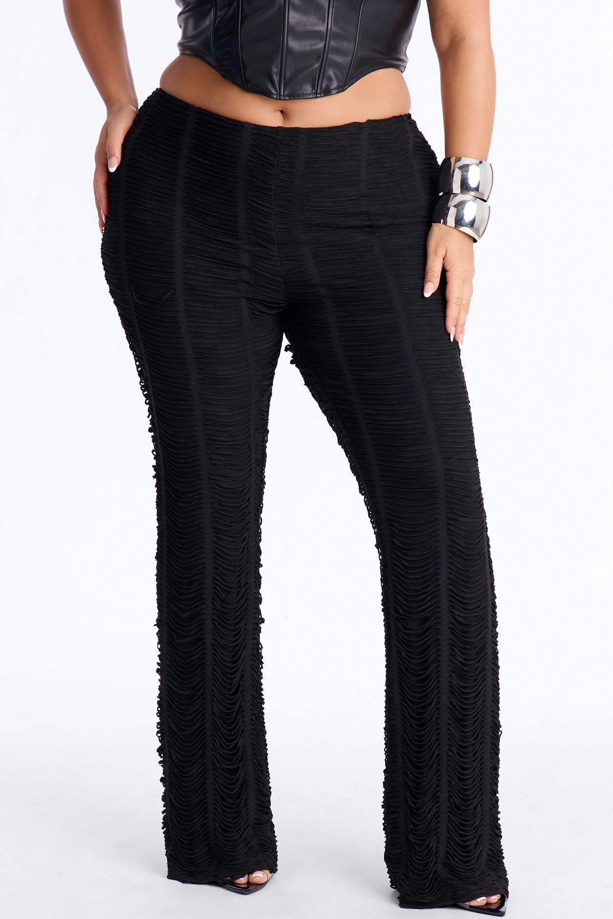 Harlow Low Rise Straight Leg Pant - Black