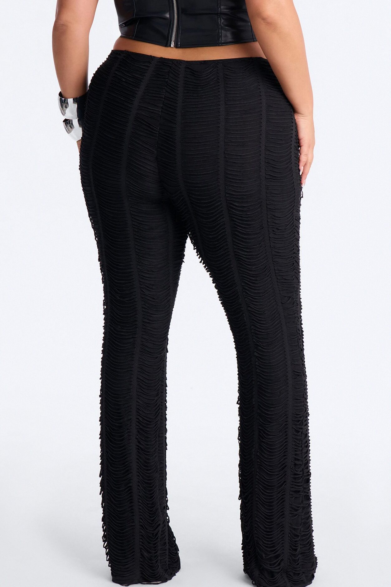 Harlow Low Rise Straight Leg Pant - Black