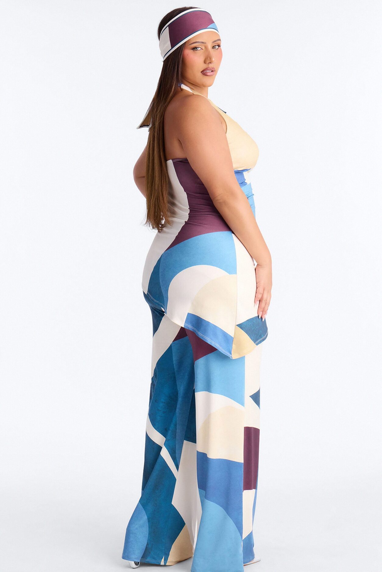 Felicity Straight Leg 2 Piece Jumpsuit - Blue