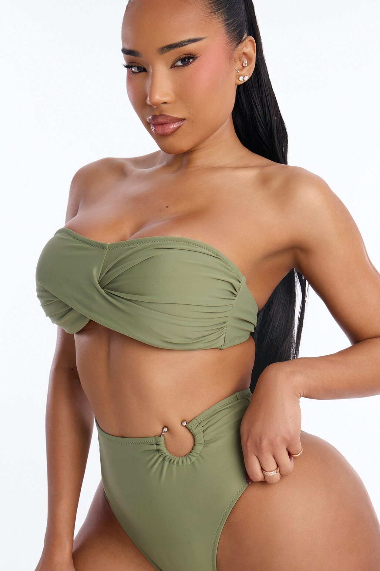 Ocean Trance 2 Piece Bikini Set - Sage