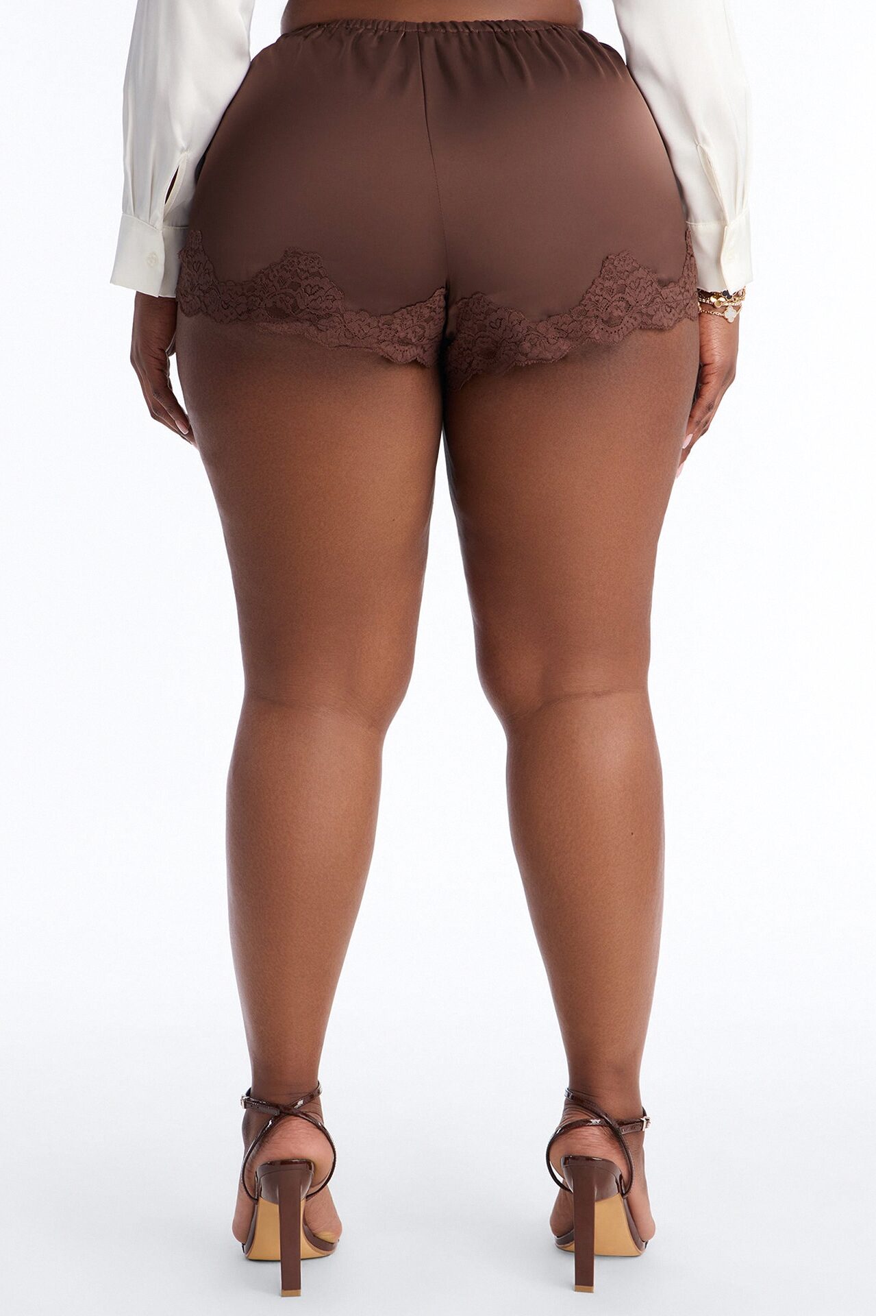 Sweetest Love Satin Short - Chocolate