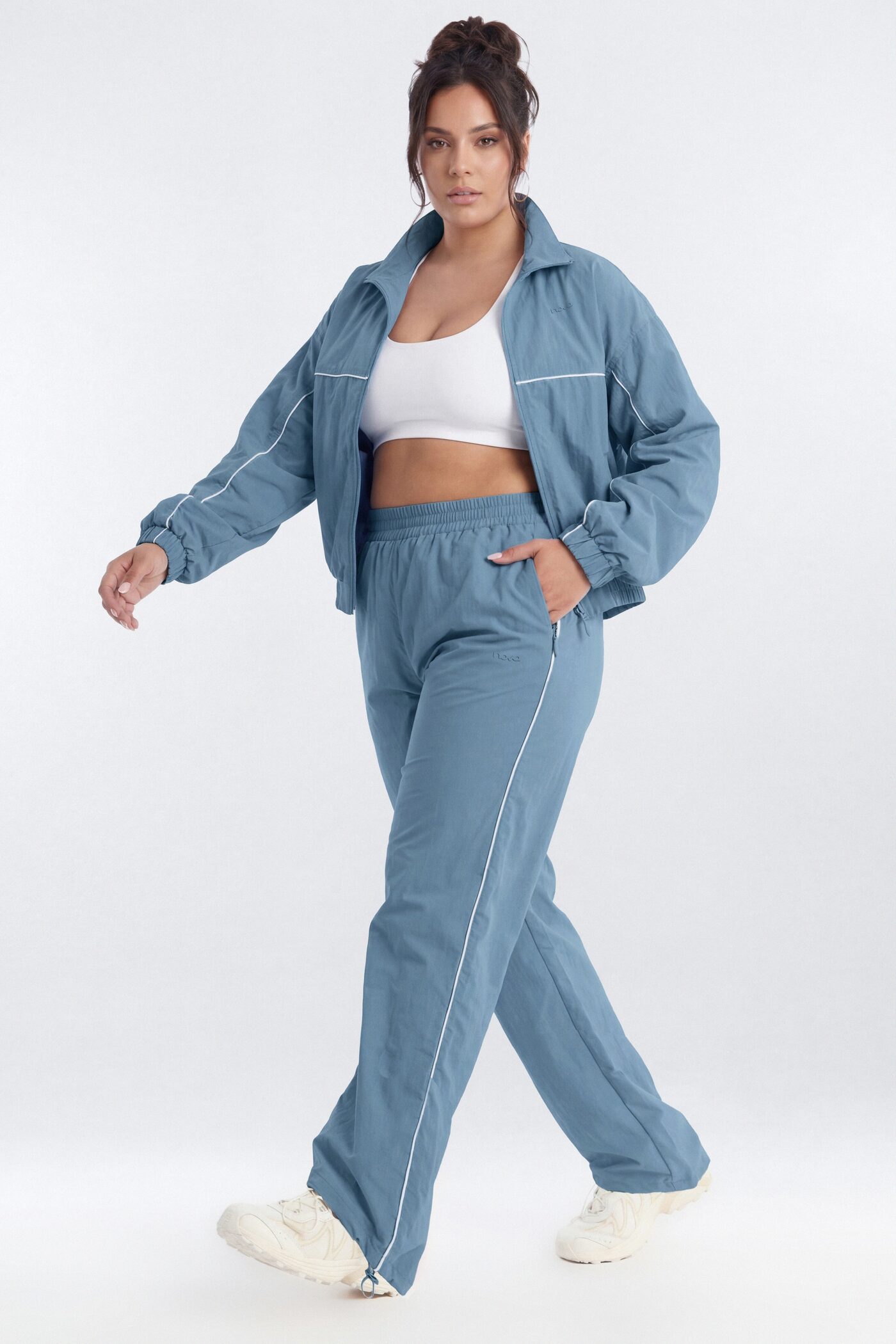 CoreNylon 32″ Pocket Track Pant - Soft Indigo