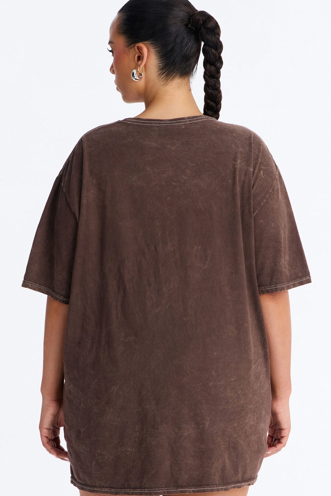 Yee Haw Washed Tee - Dark Brown