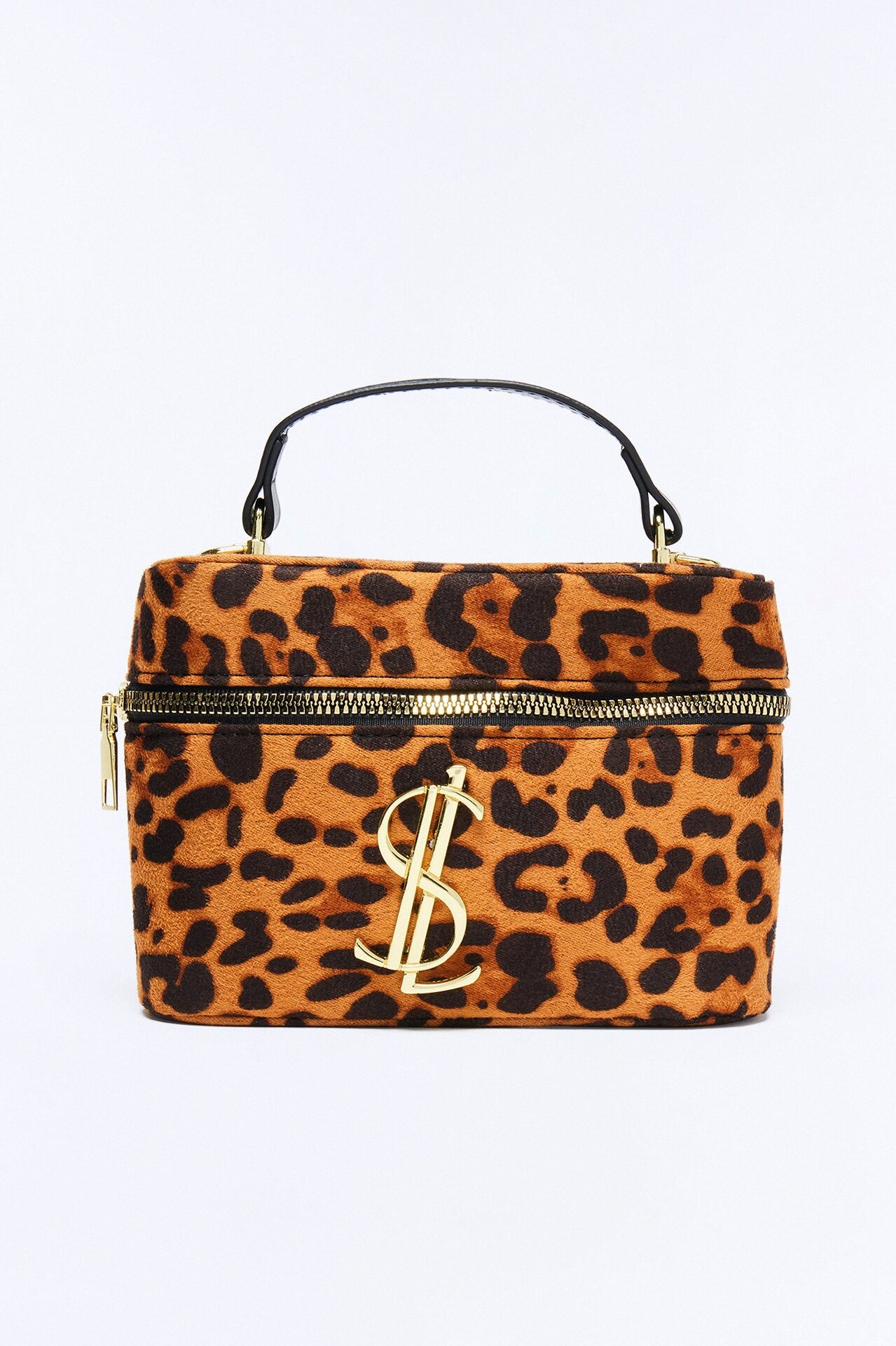 How Wild Are You Faux Suede Satchel Bag - Leopard