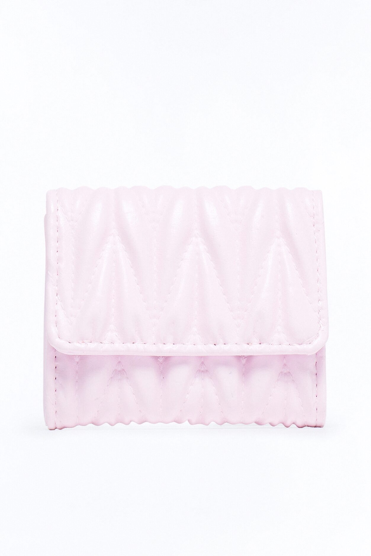 Little Spender Faux Leather Fold Over Wallet - Pink