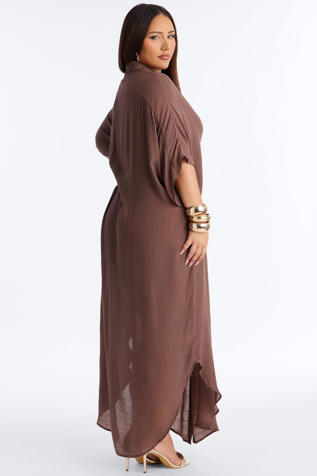 Lazy Summer Daze Cover Up Dress - Chocolate
