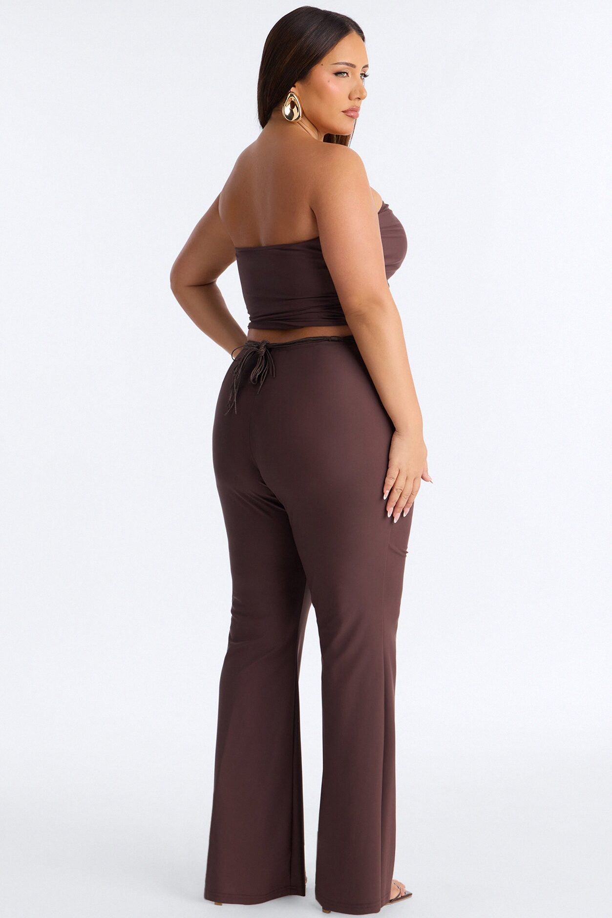 Boho Moment 3 Piece Pant Set - Chocolate