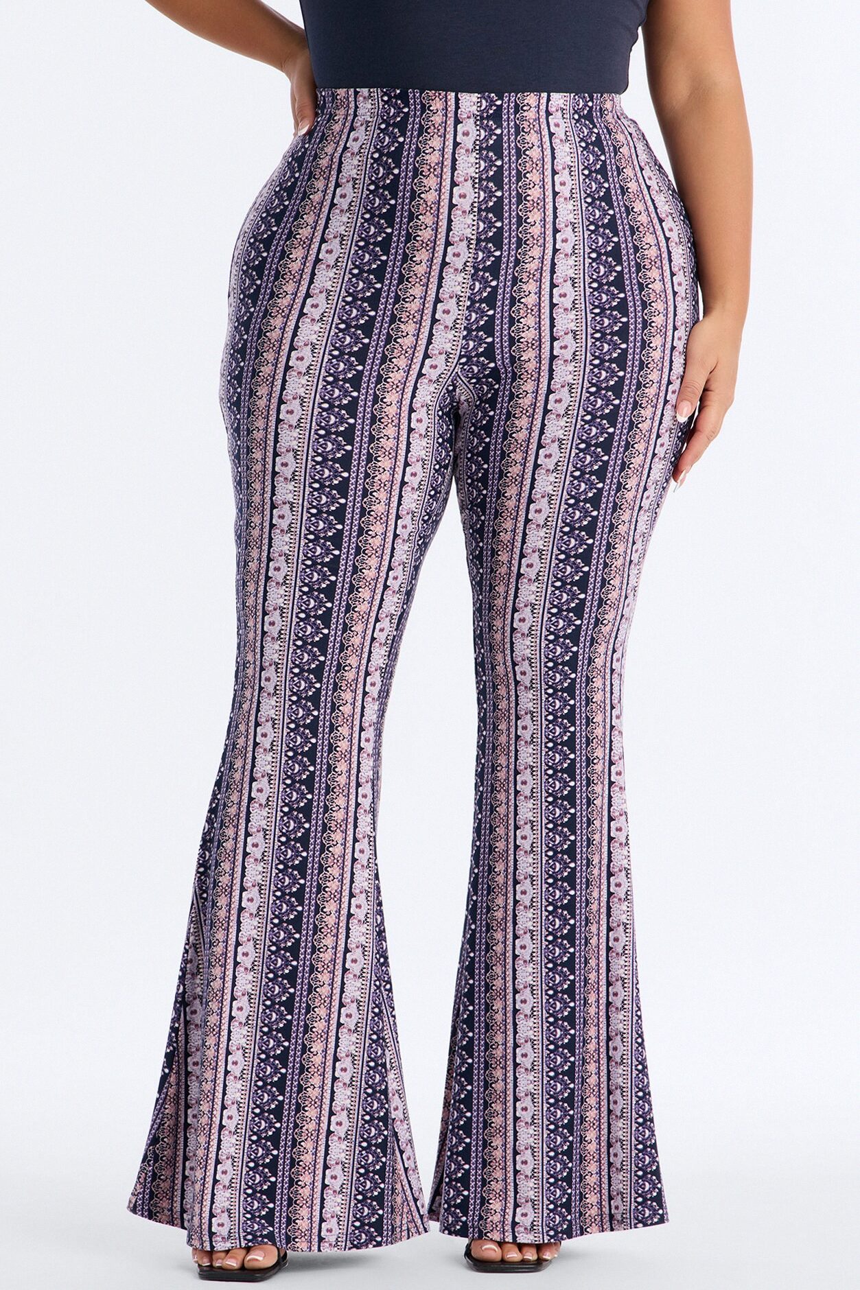 Third Strike Boho Flared Pant 33″ - Purple/combo
