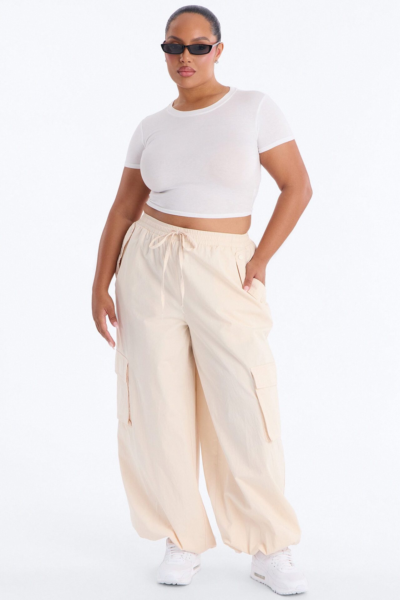 Off Duty Twill Cargo Jogger Pant 31″ - Cream