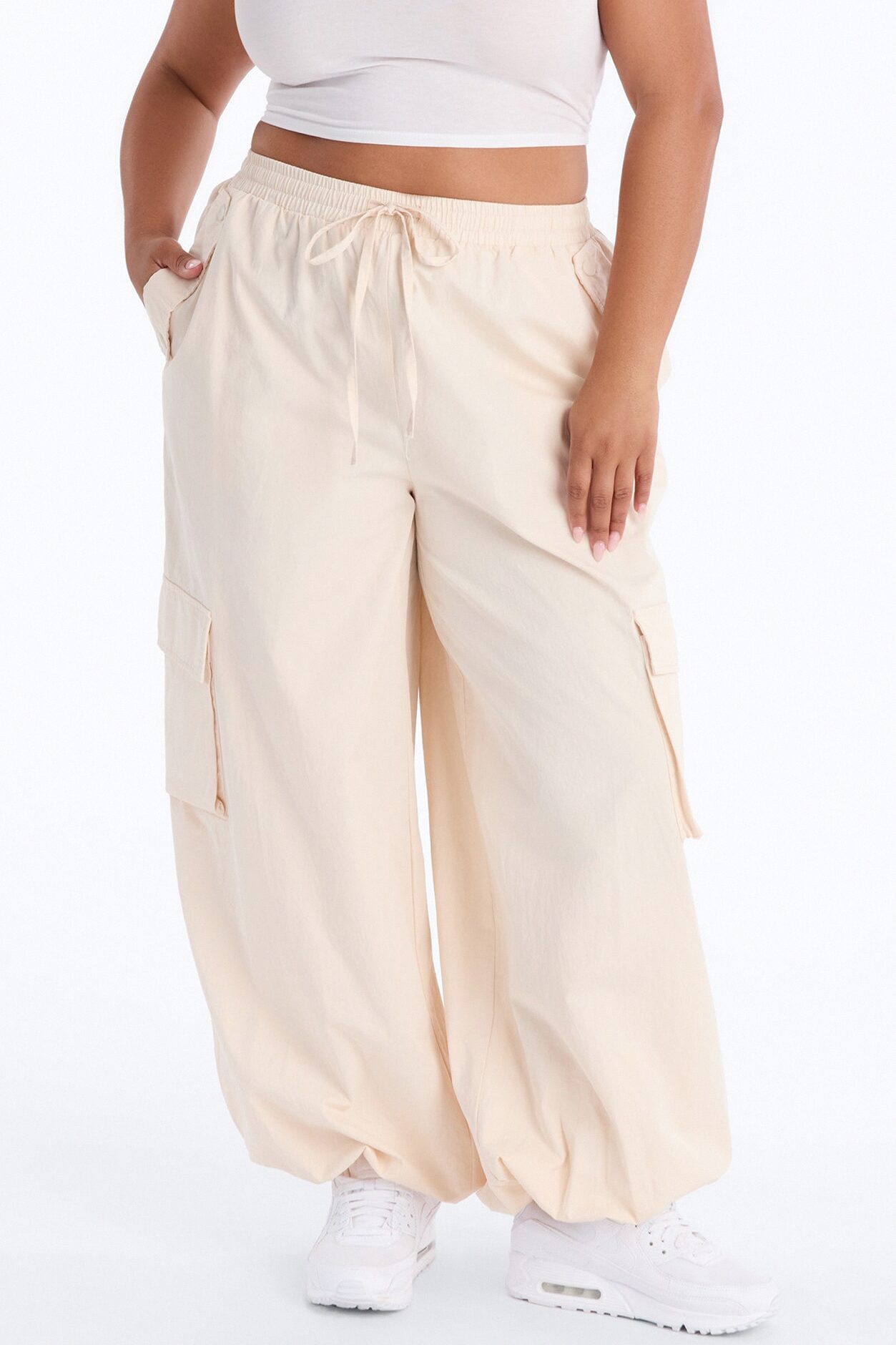 Off Duty Twill Cargo Jogger Pant 31″ - Cream