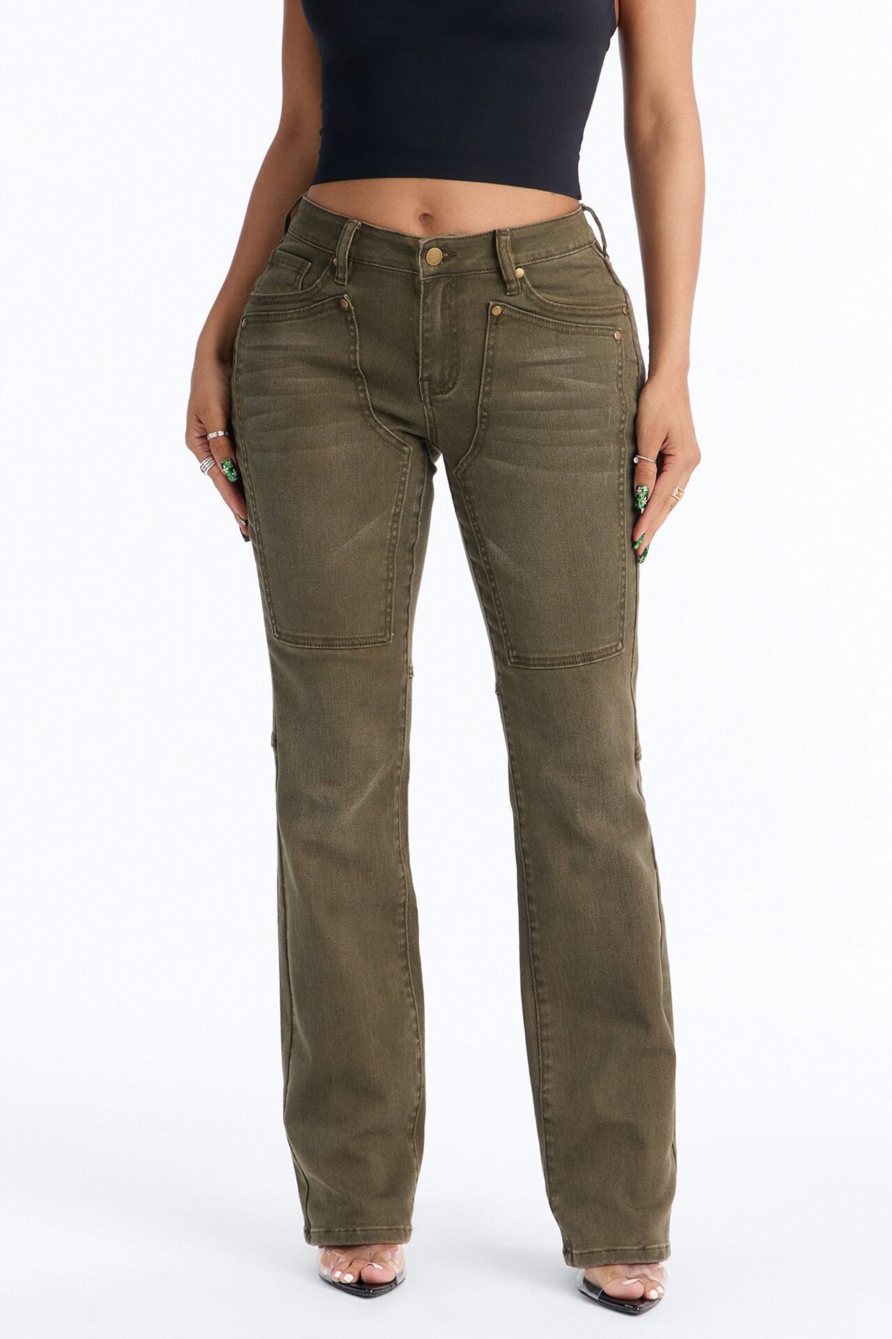 Headed West Straight Leg Pant - Olive