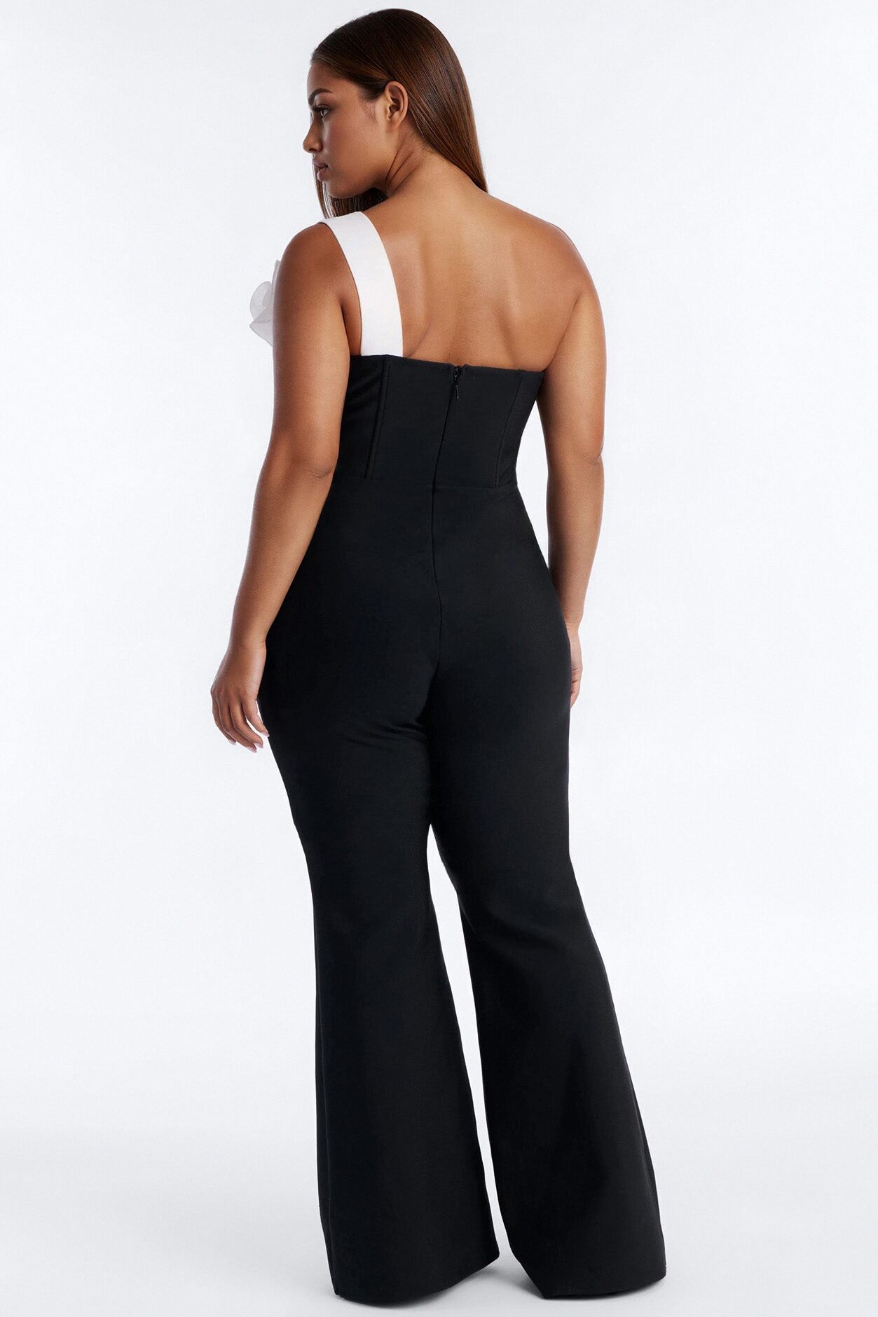 Fraya Bandage Flare Jumpsuit - Black