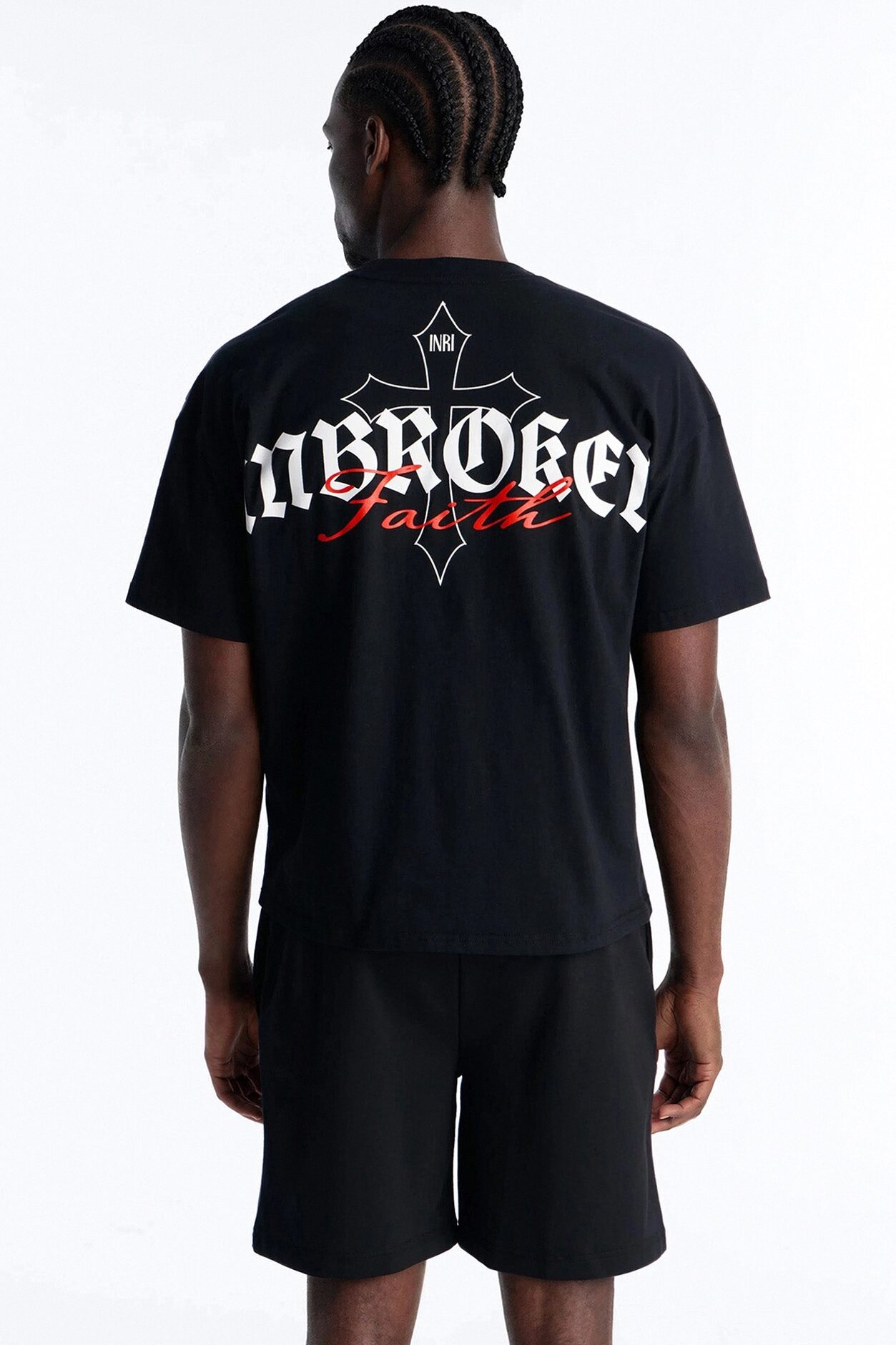Unbroken Faith Heavy Weight Boxy Short Sleeve Tee - Black