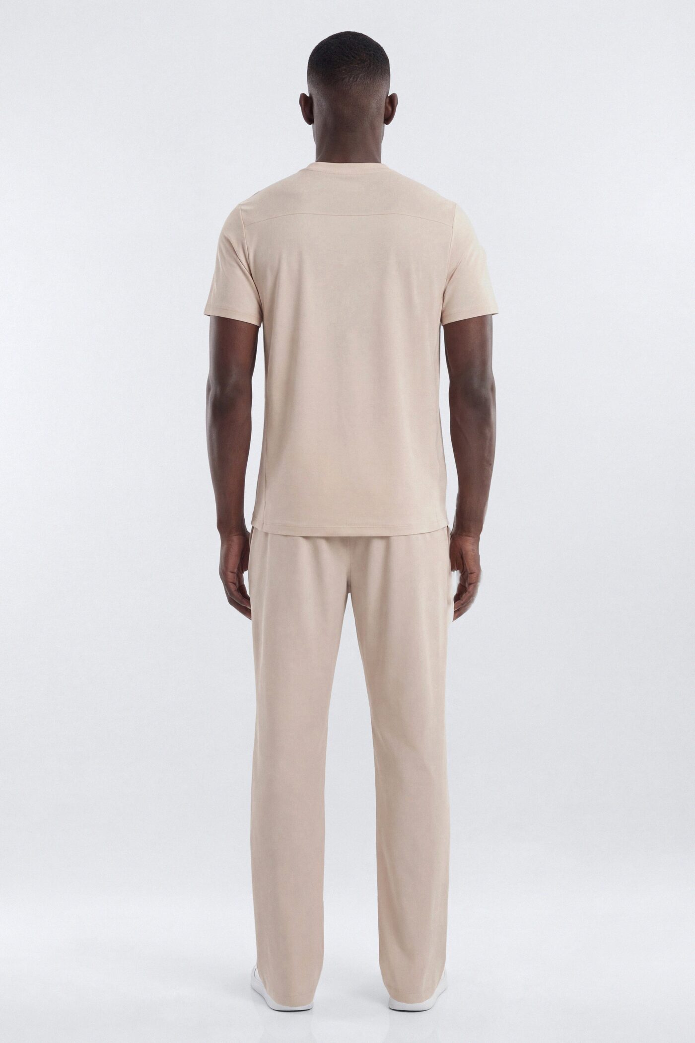 HexTech™ Crew Neck Active Top - Oat Milk
