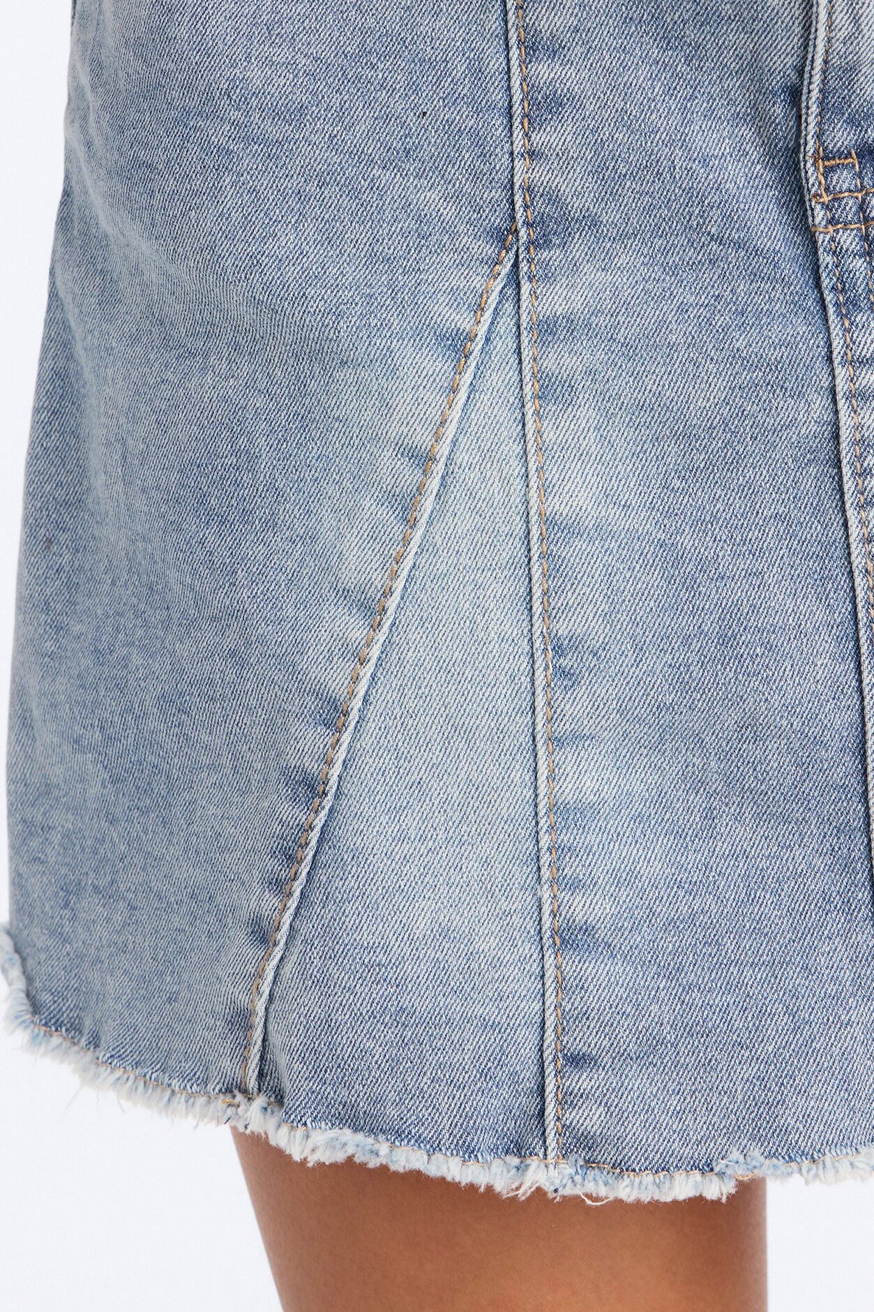 Mini Believe In Magic Pleated Denim Skort - Light Wash