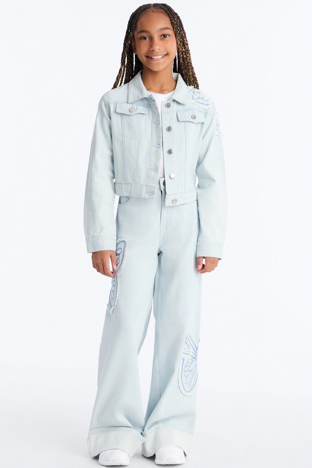 Mini Too Fly Denim Jacket - Light Wash