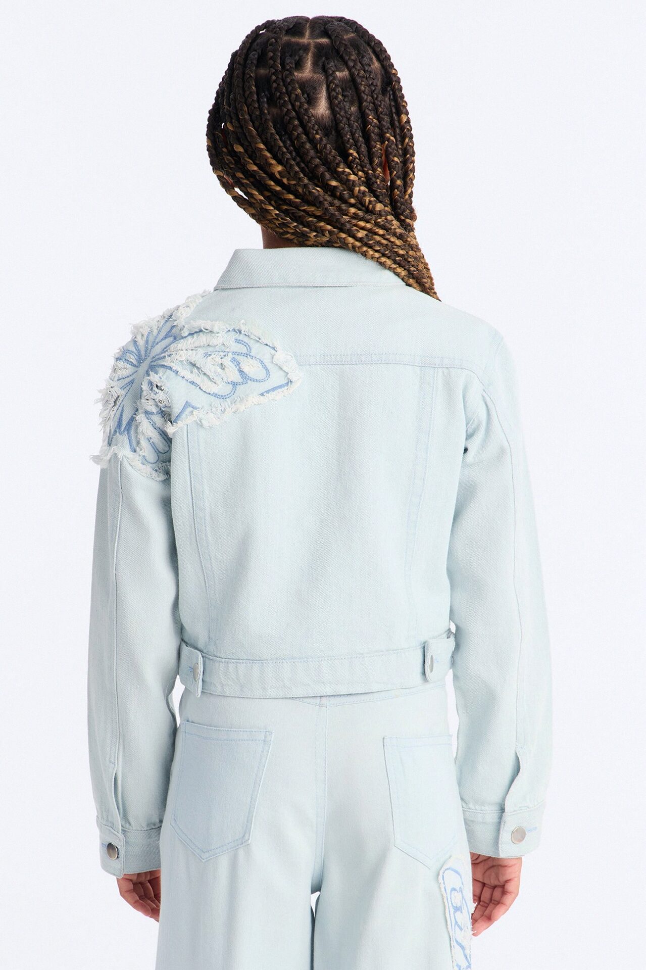 Mini Too Fly Denim Jacket - Light Wash