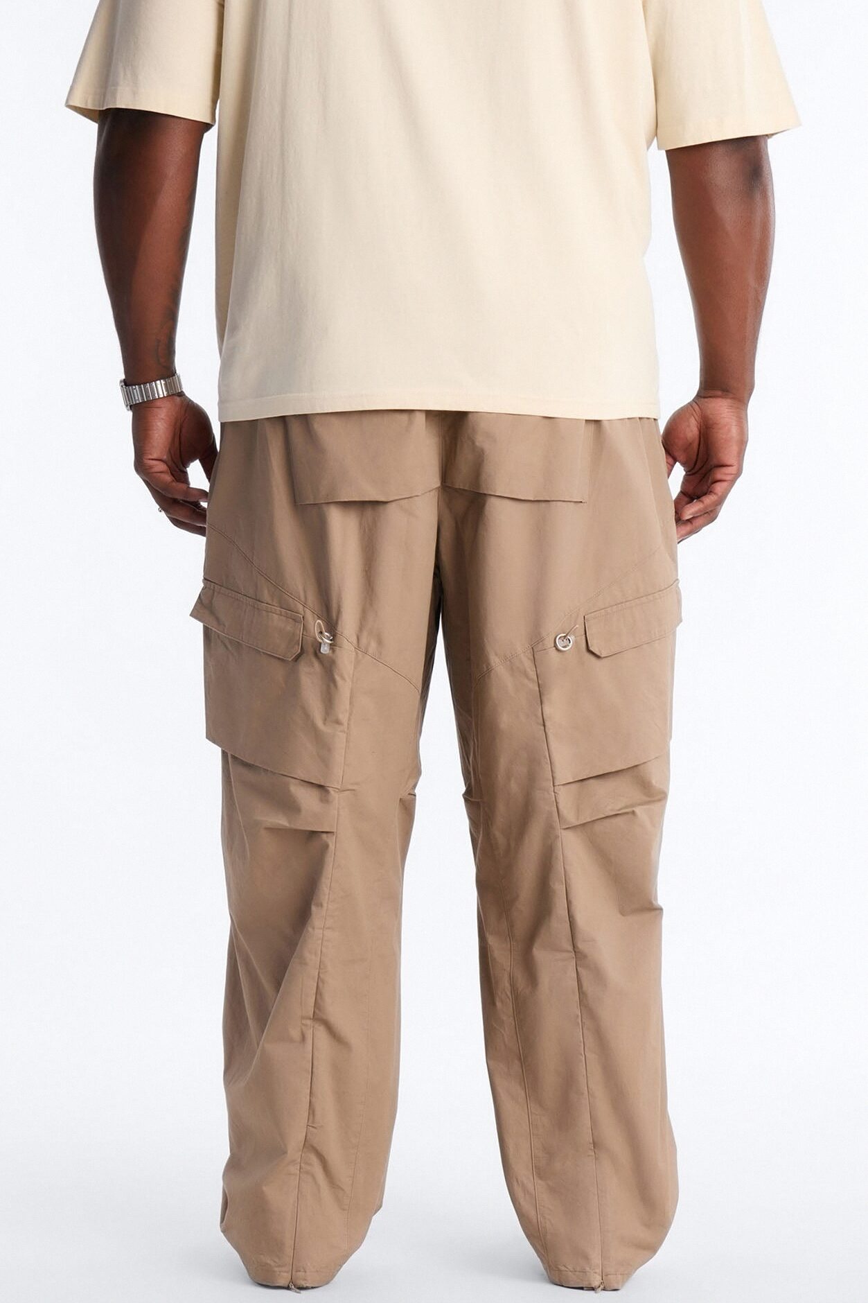 Barrel Accordion Pant - Brown