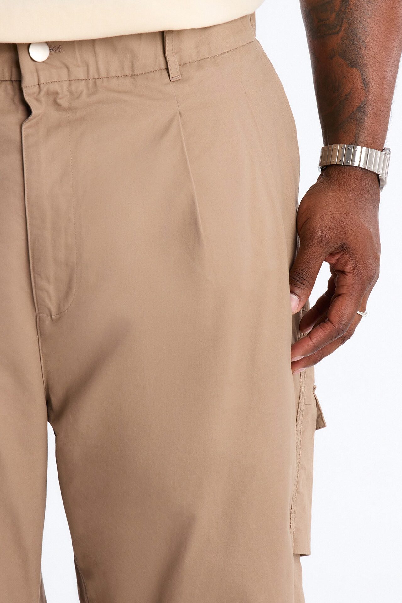 Barrel Accordion Pant - Brown