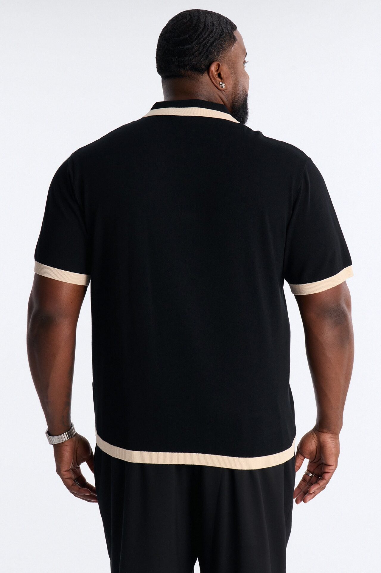 Rue Saint Johnny Collar Polo - Black
