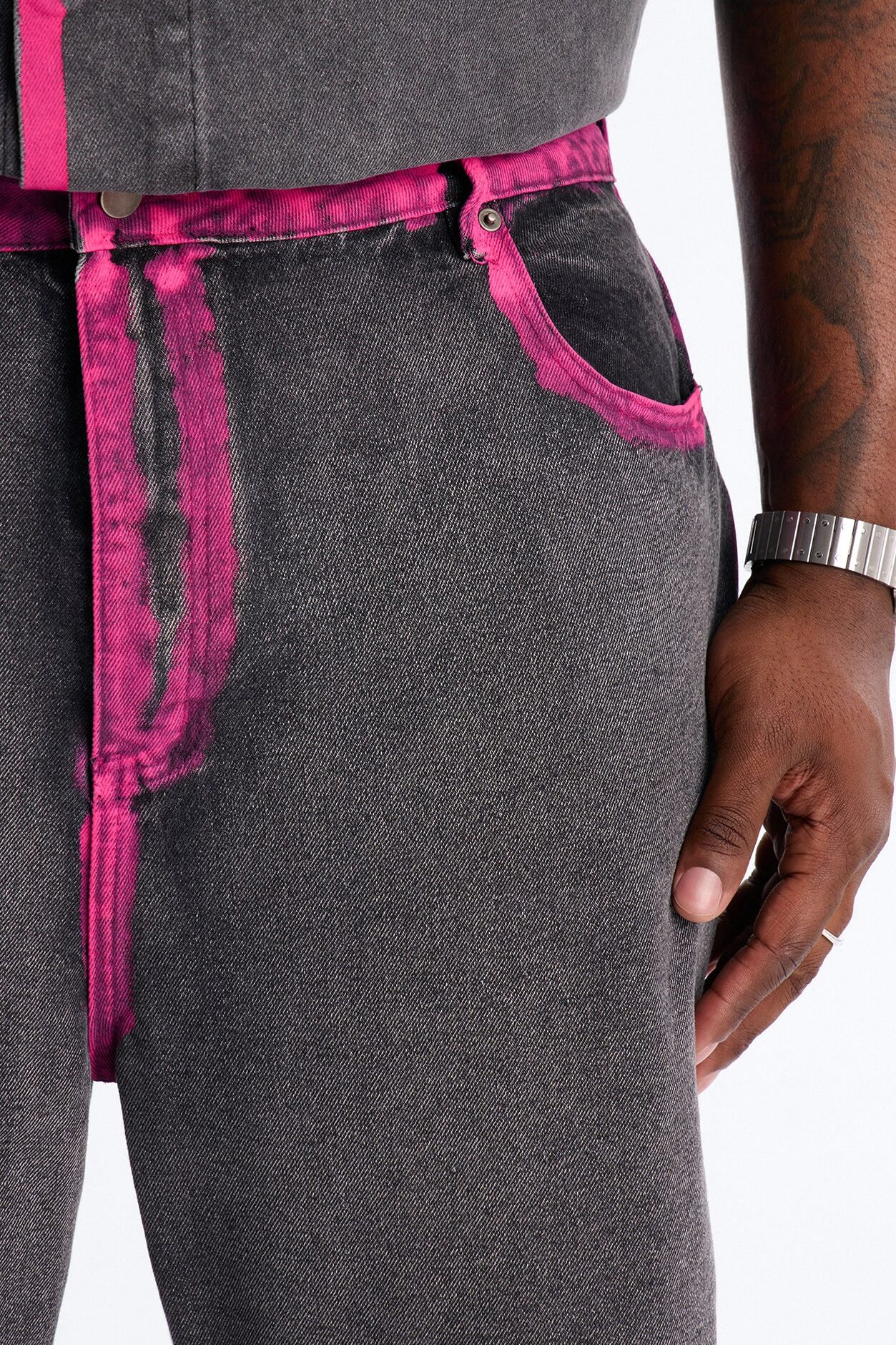 Baggy In My Aura Jeans - Black Wash