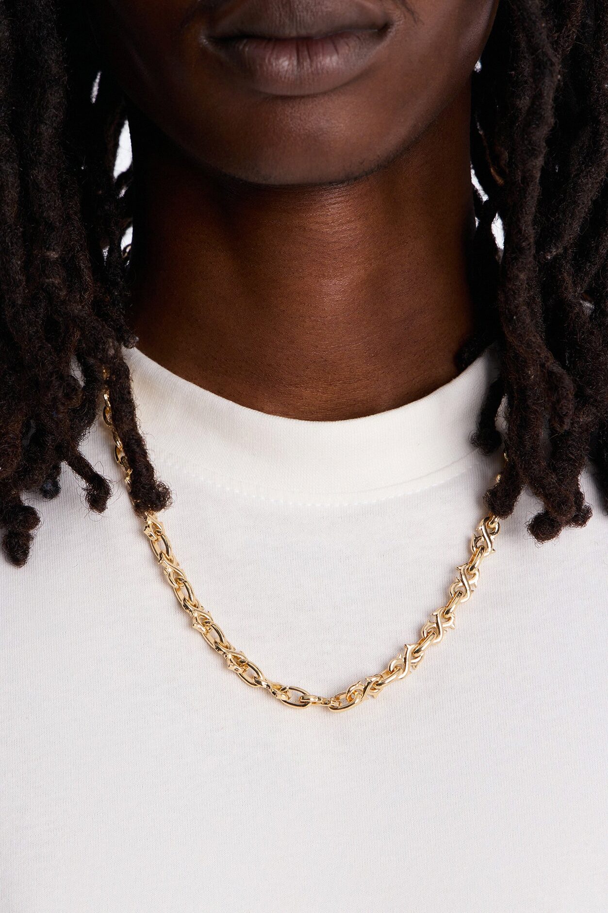 Forever Thorned Links Necklace - Gold