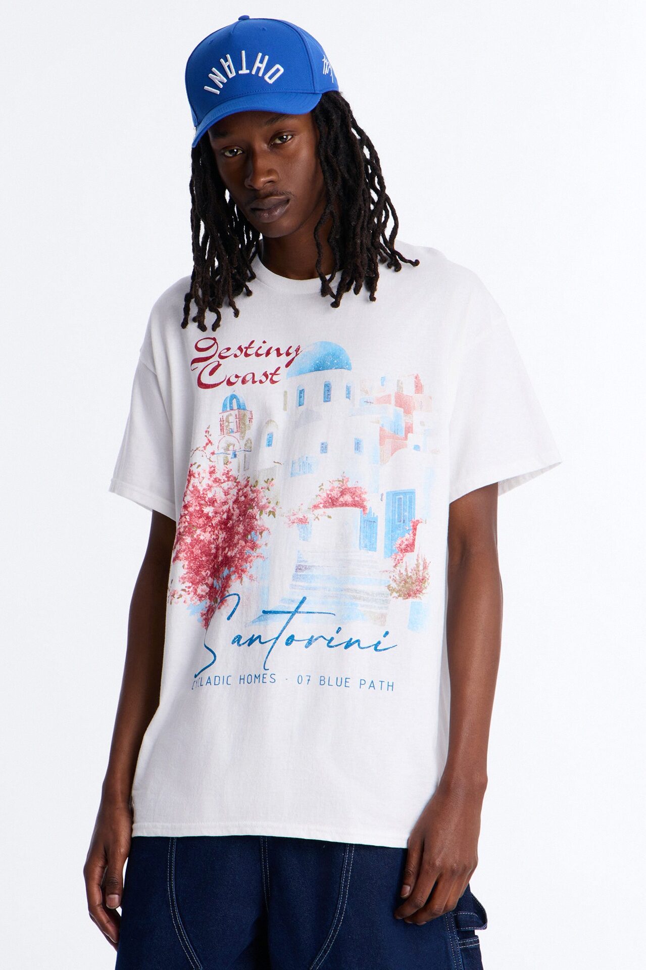 Destiny Coast Oversized Short Sleeve Tee - White