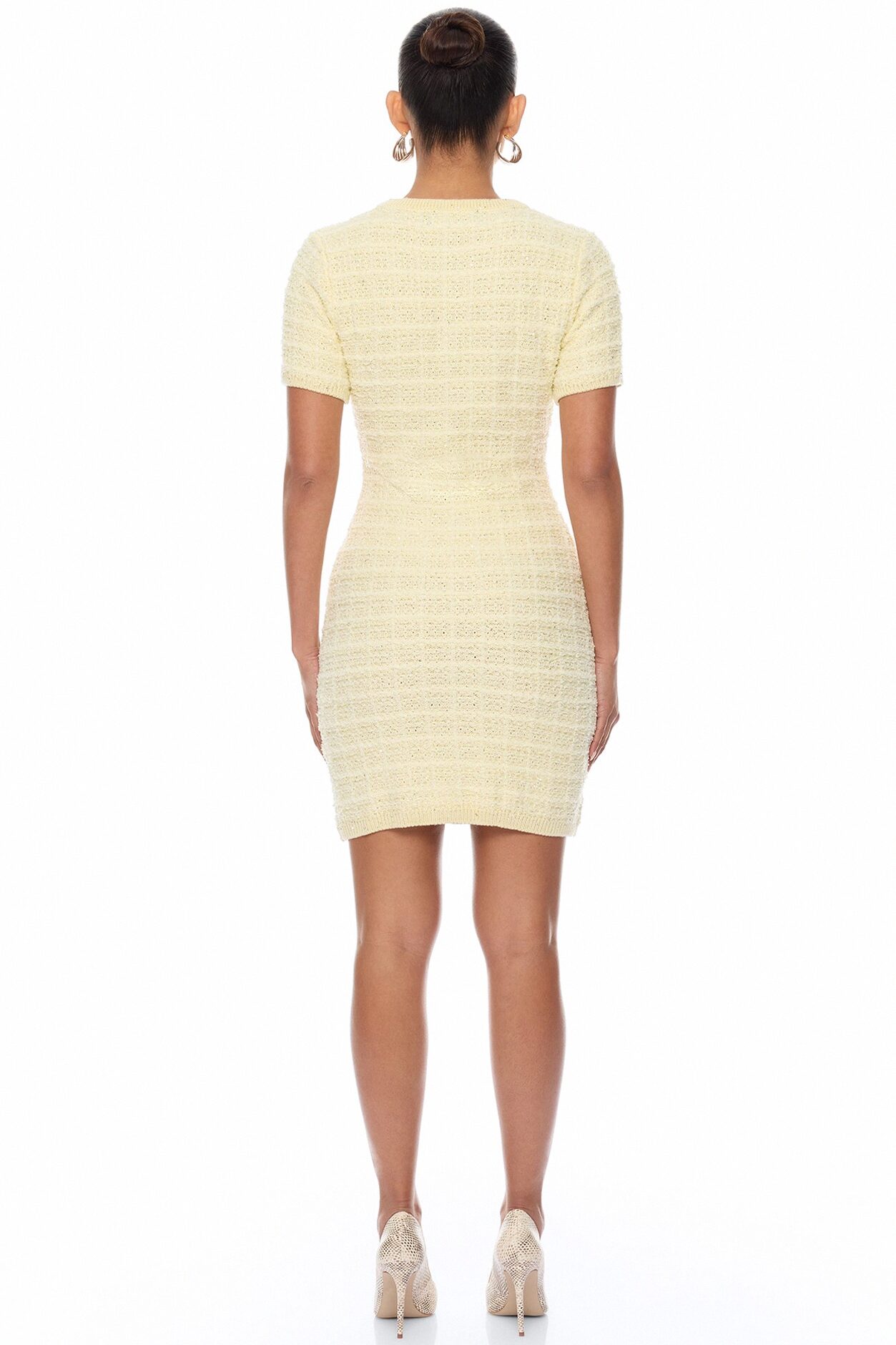 Sadie Sweater Mini Dress - Butter Yellow