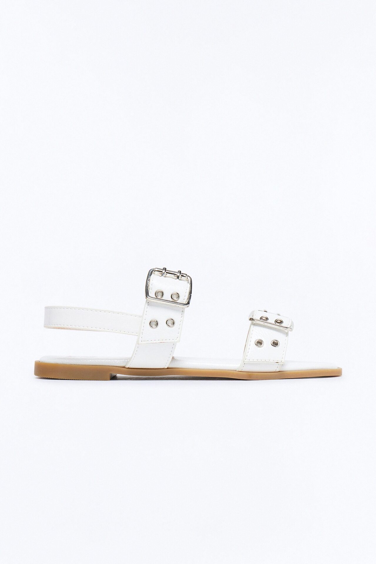 Mini Happy Travels Sandals - White