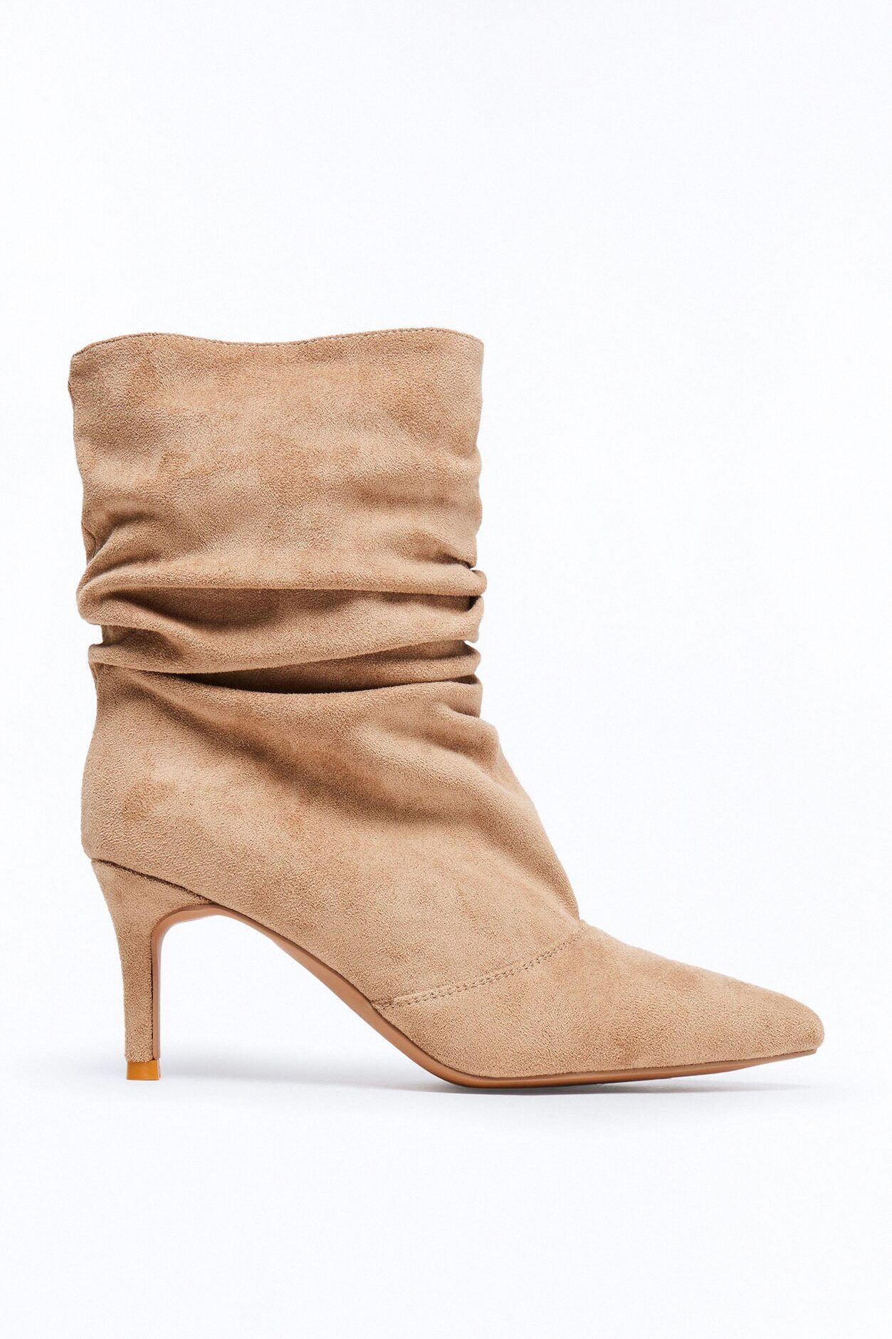 Newark Ruched Booties - Sand