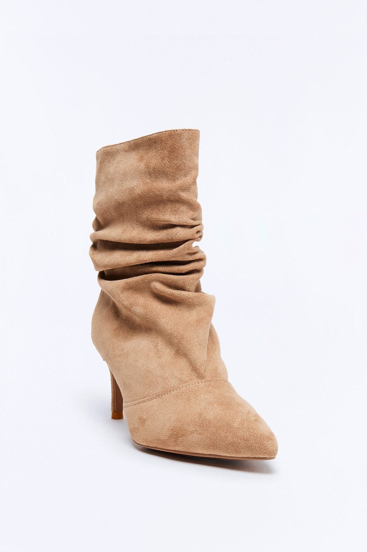 Newark Ruched Booties - Sand