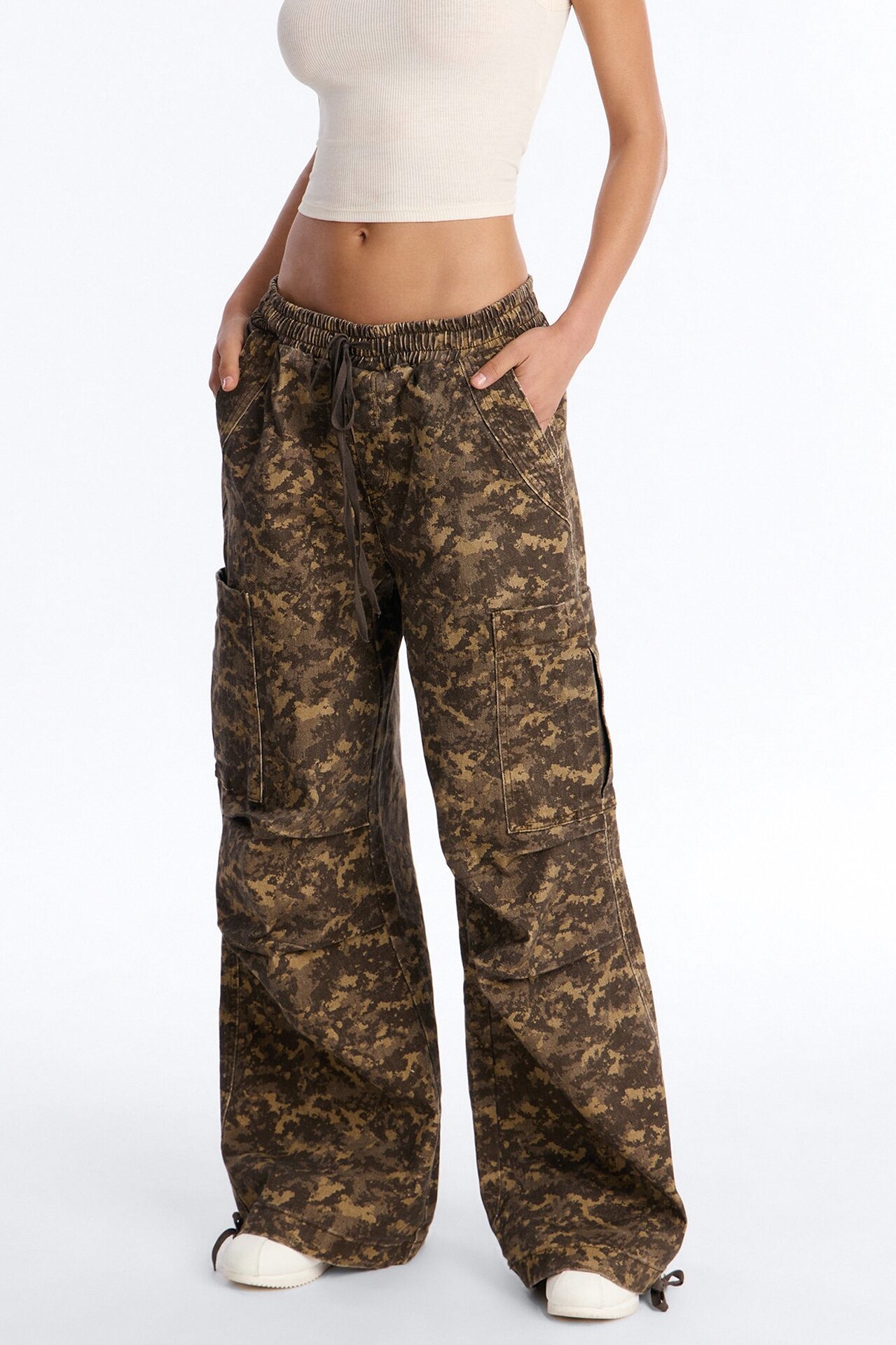 Cadet Cute Pull On Camo Jogger Jeans - Olive/combo