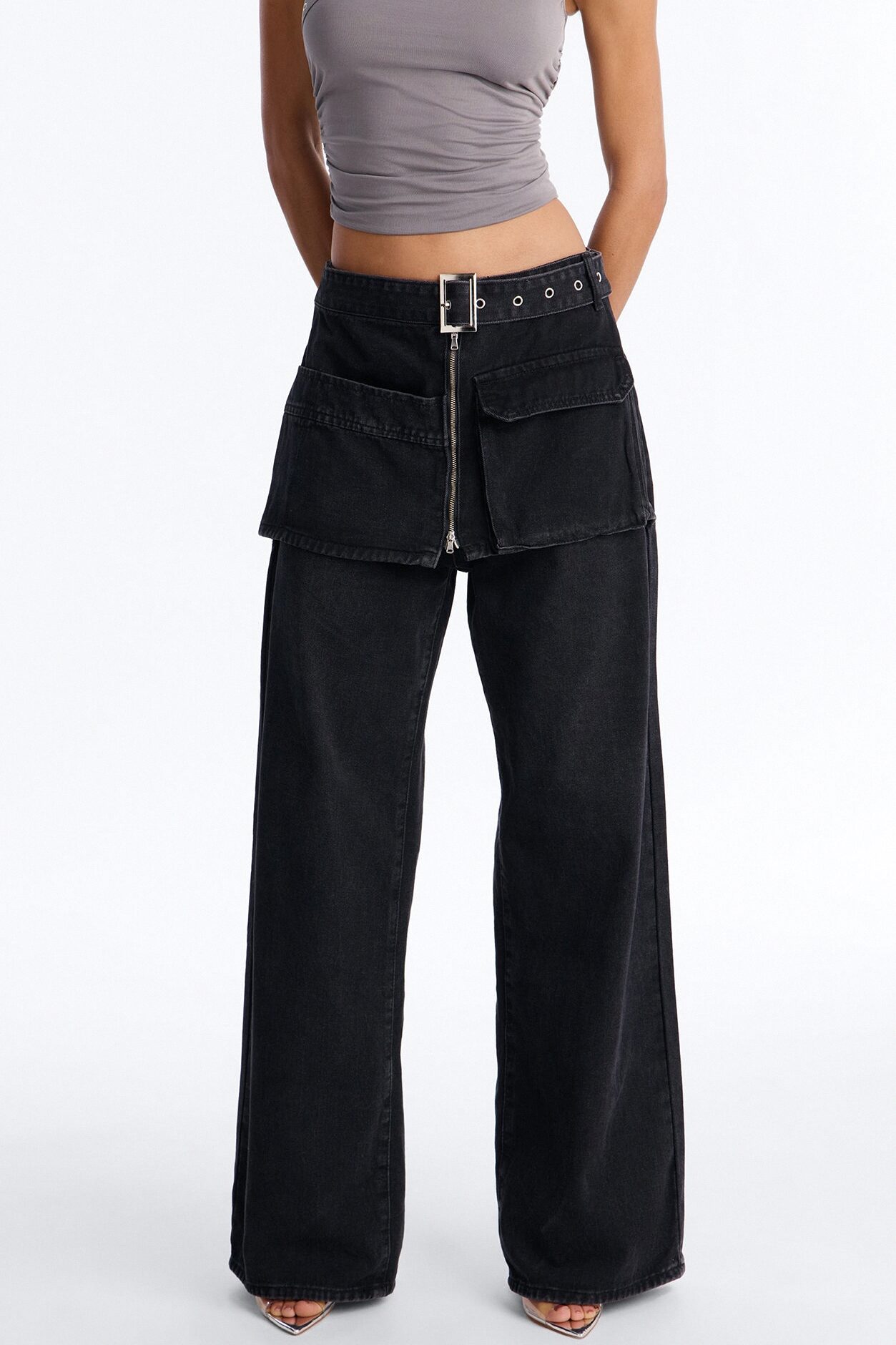 Maybe Tomorrow Overlay Jeans - Black