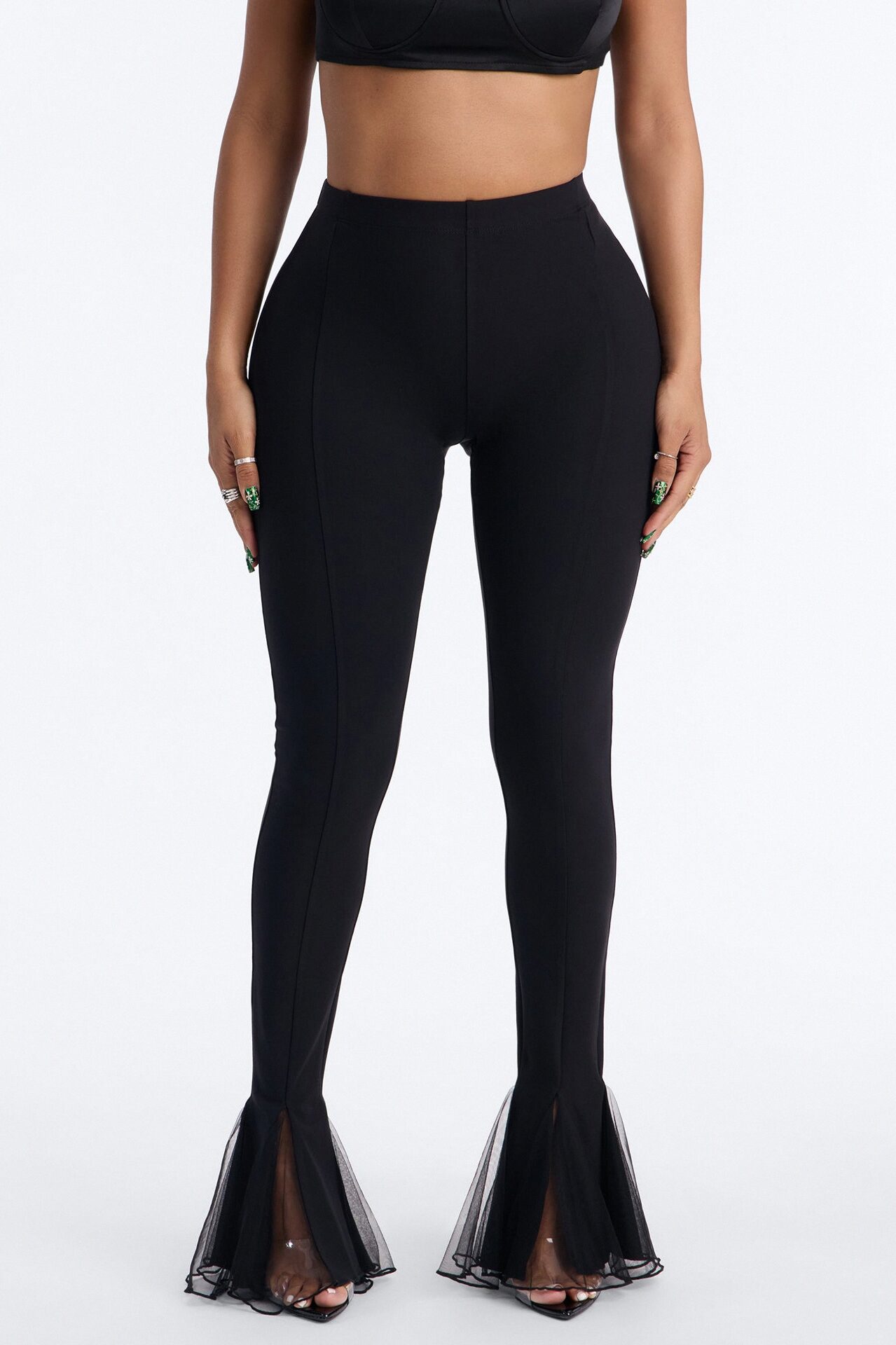 Its My Party Low Rise Flare Legging - Black