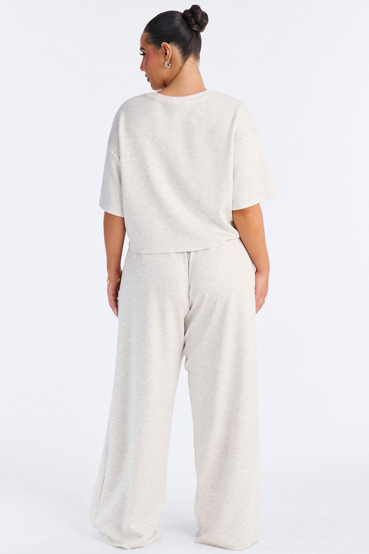 Strollin' Around Boxer Pant Set - Heather Grey