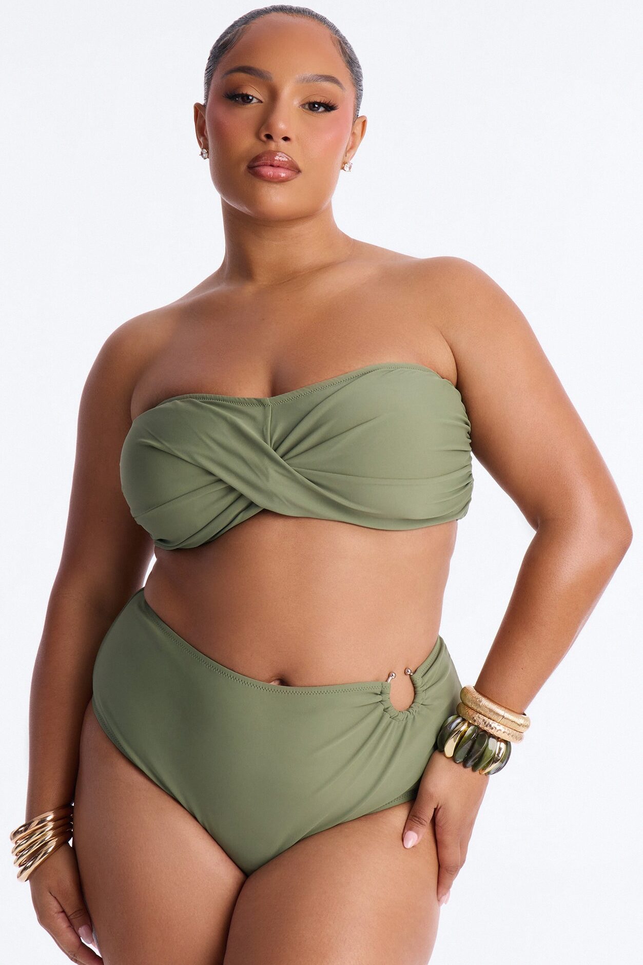 Ocean Trance 2 Piece Bikini Set - Sage