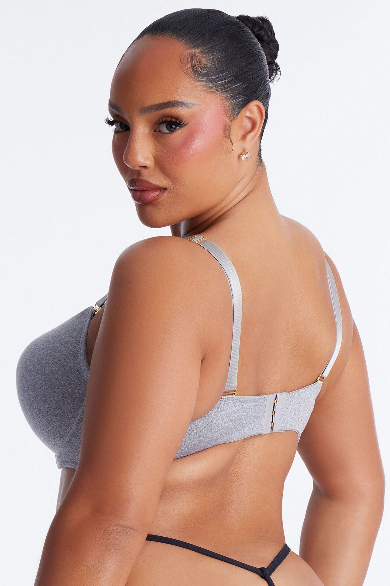 I Got You Push Up Tshirt Bra - Heather Grey