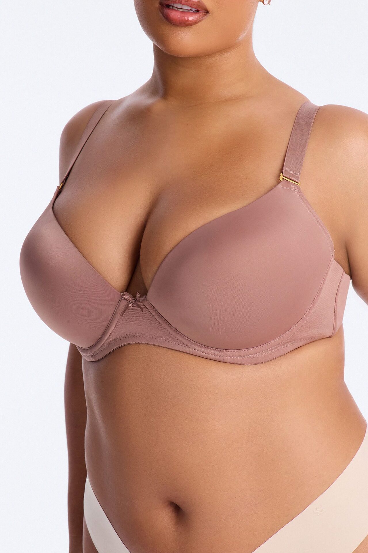 I Got You Push Up Tshirt Bra - Mocha