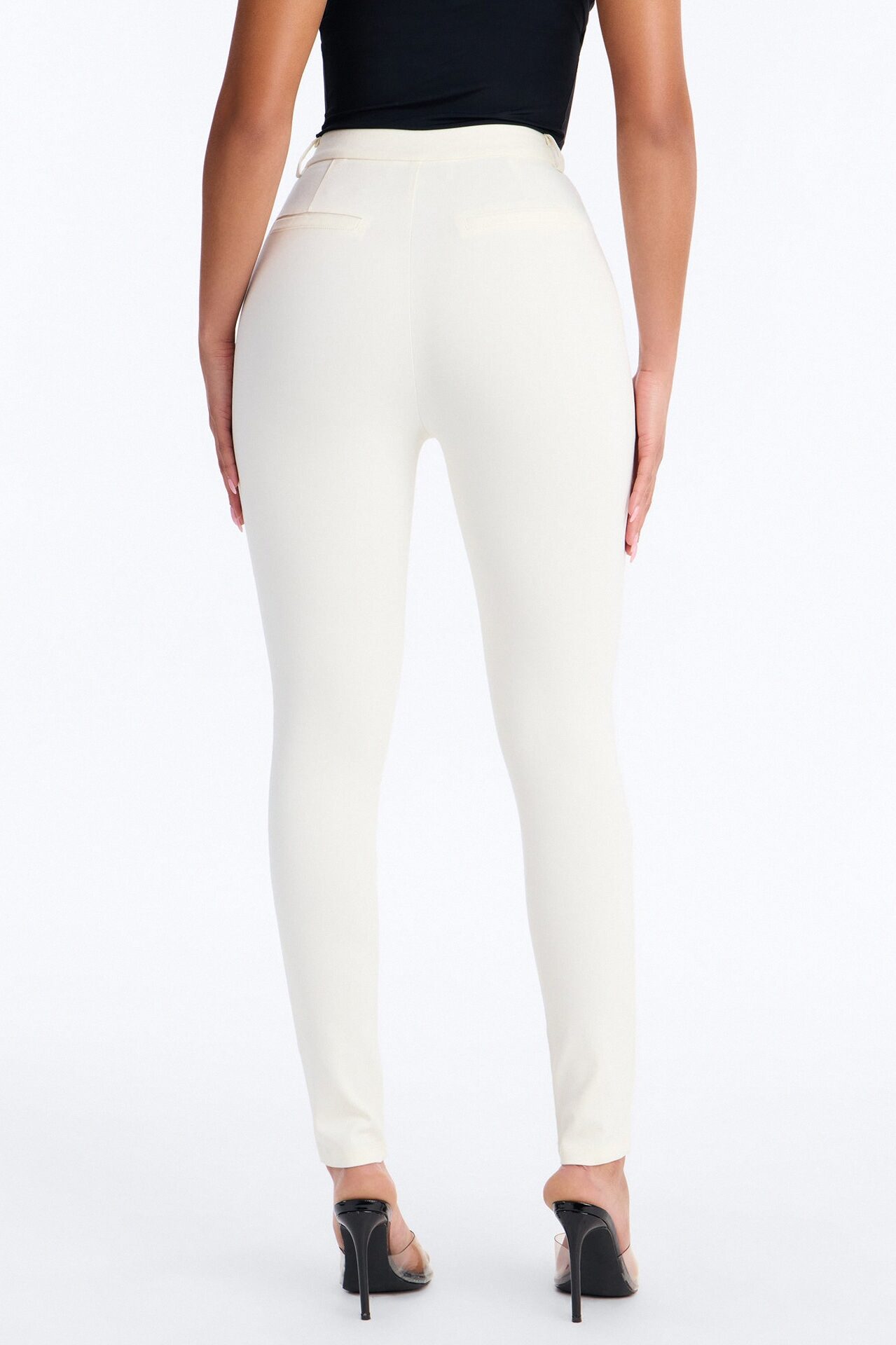 Raise The Bar Skinny Trouser - Ivory