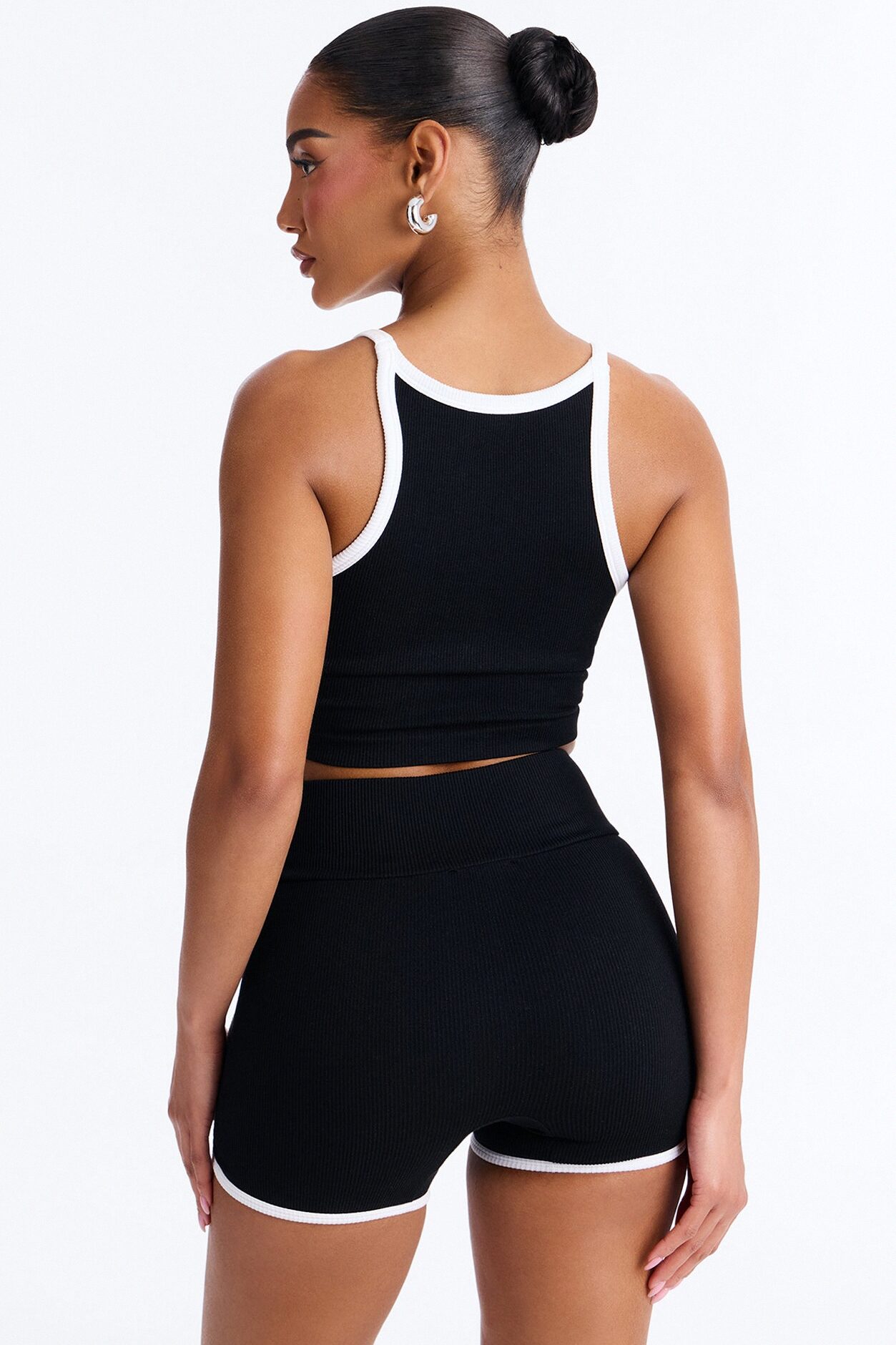 Sofia Seamless Short Set - Black/combo