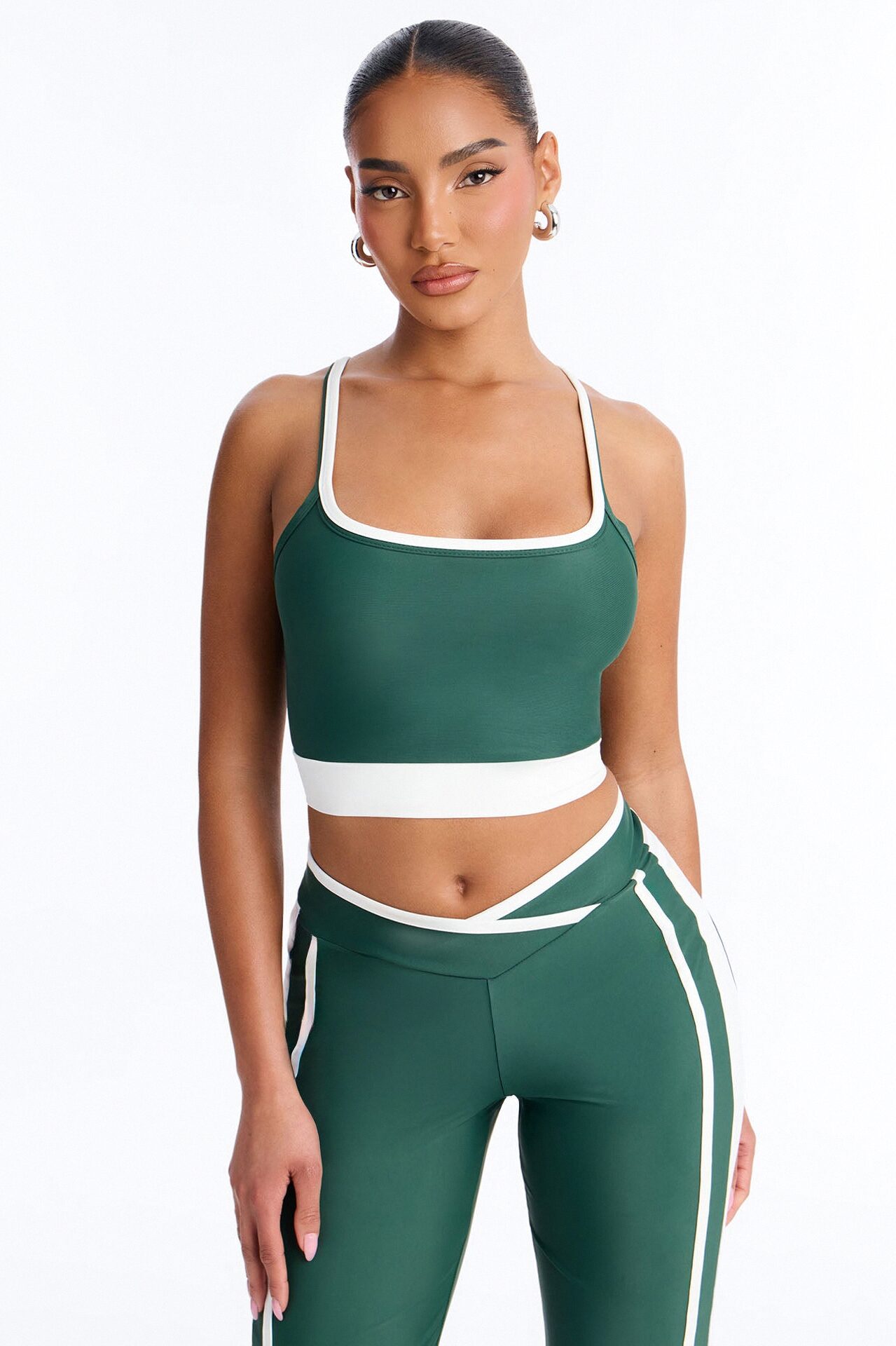 Workout Babe Flare Legging Set - Hunter