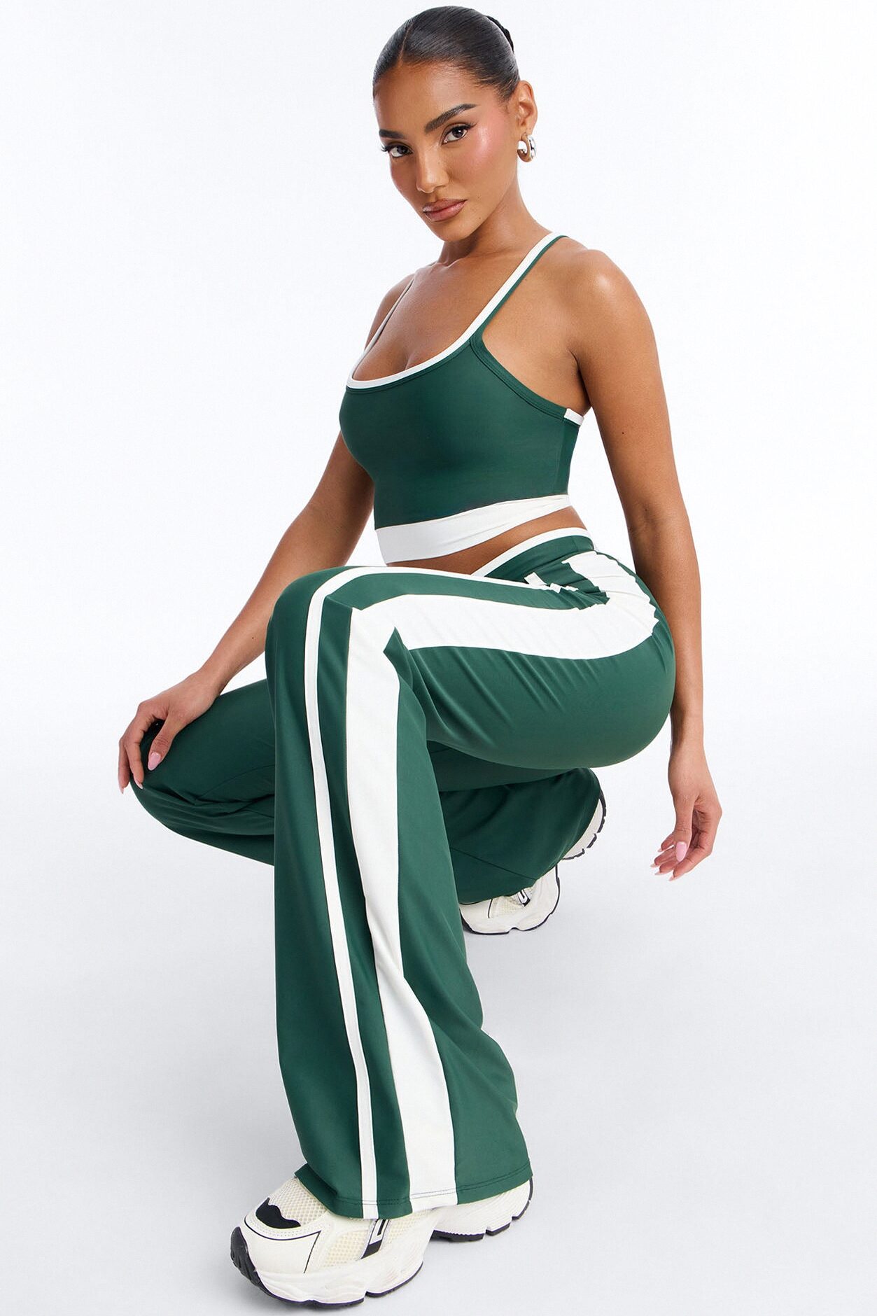 Workout Babe Flare Legging Set - Hunter
