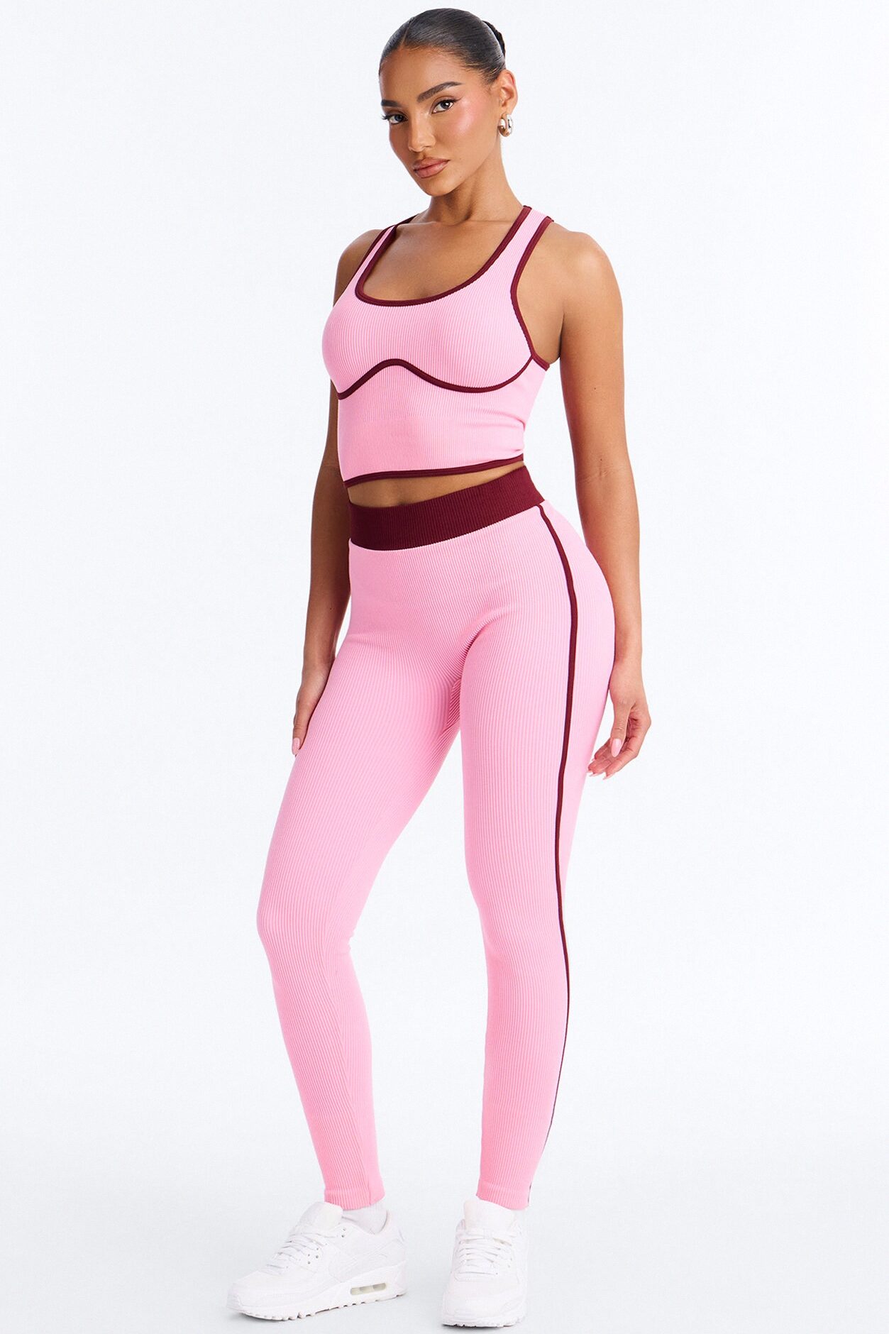 Sunday Mode Seamless Legging Set - Pink