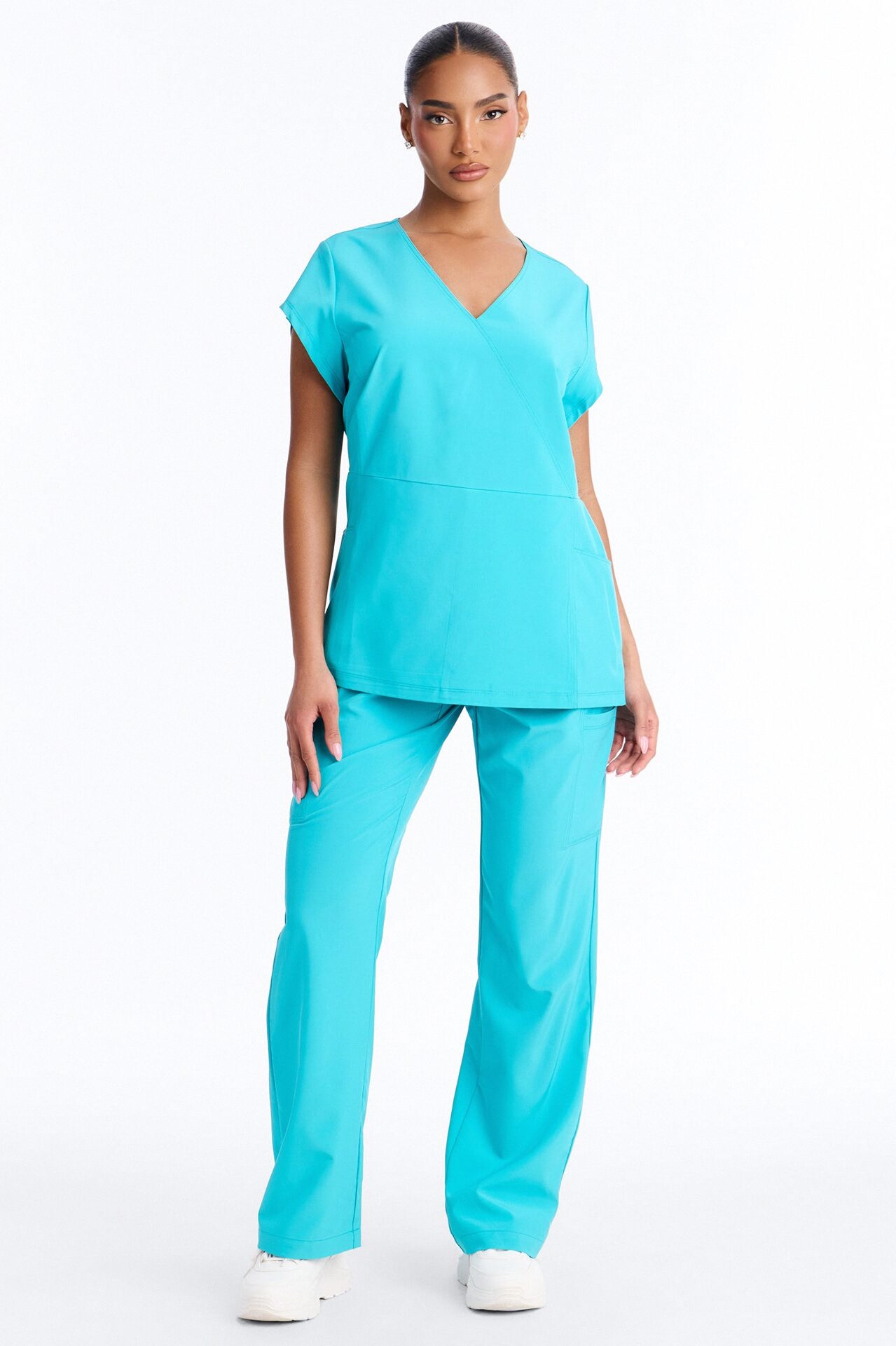 Wrap It Up Scrub Set - Teal