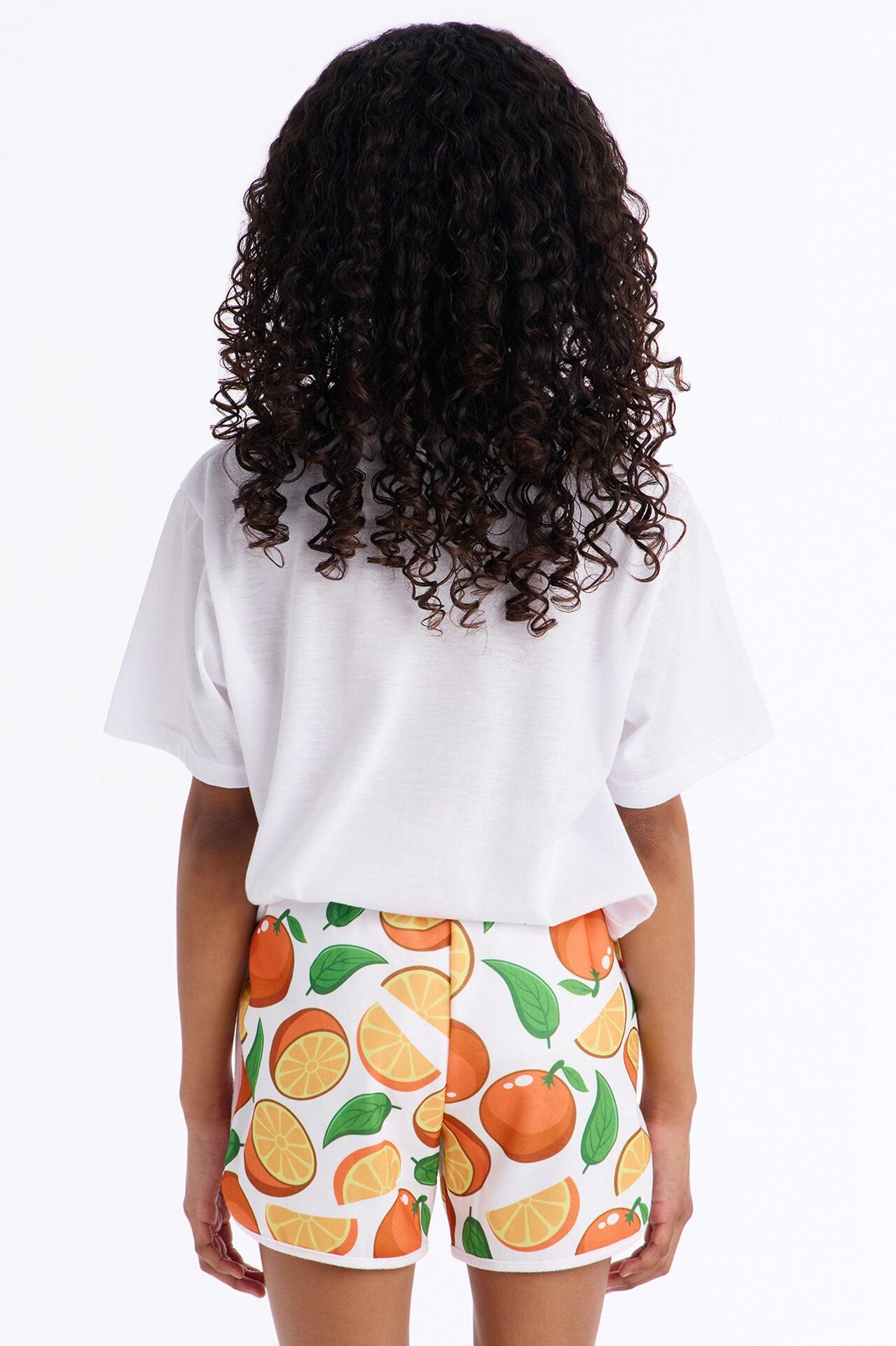 Mini California Orange Short Set - Orange/combo