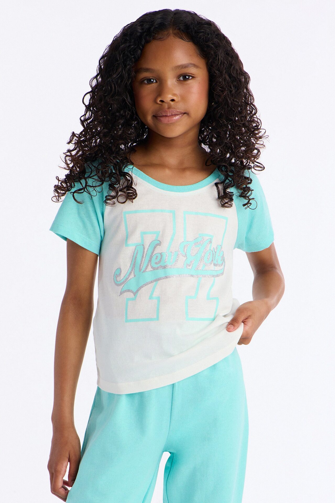 Mini New York 77 Jogger Pant Set - Blue