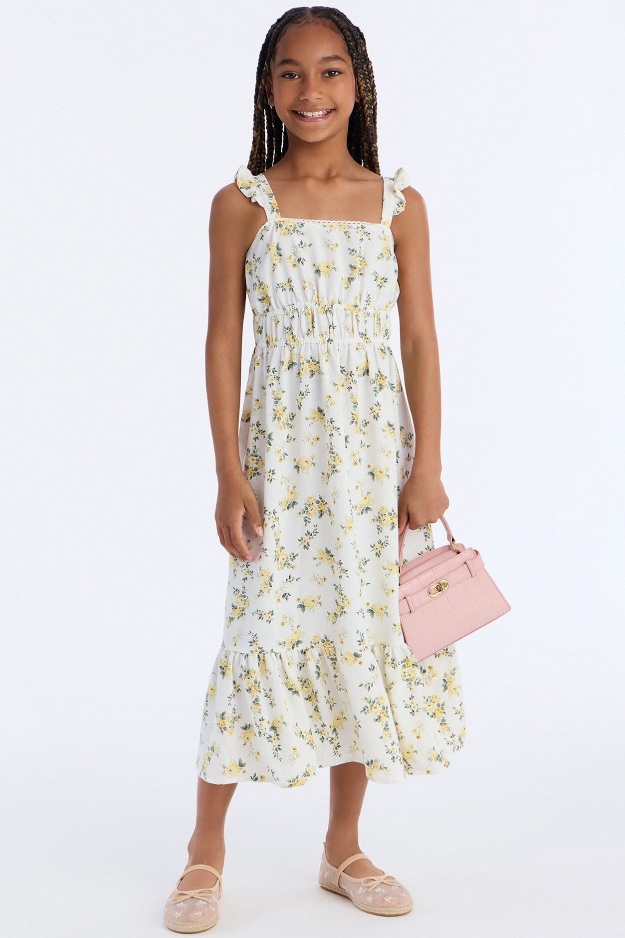 Mini Feeling Grateful Dress - White/combo