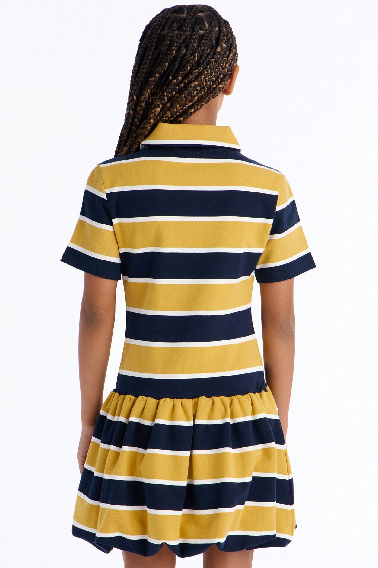Mini Hayes Striped Bubble Mini Dress - Yellow/combo